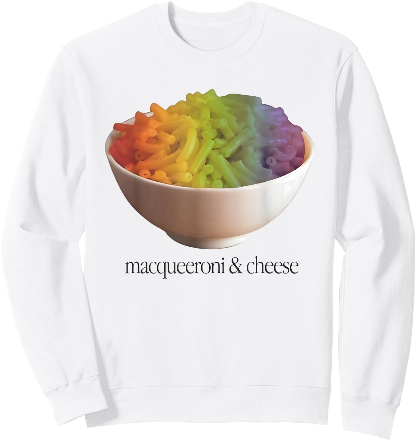 Macqueeroni And Cheese Pride Rainbow Sweatshirt - Sweatshirt | White