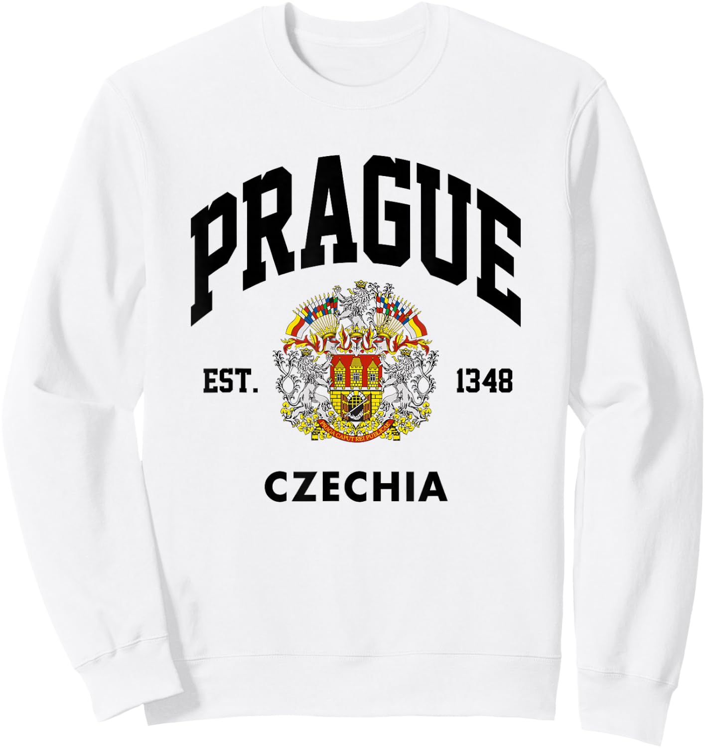 Prague Czech, Prague trip, Czech Capital Prague gift Sweatshirt - Sweatshirt | White