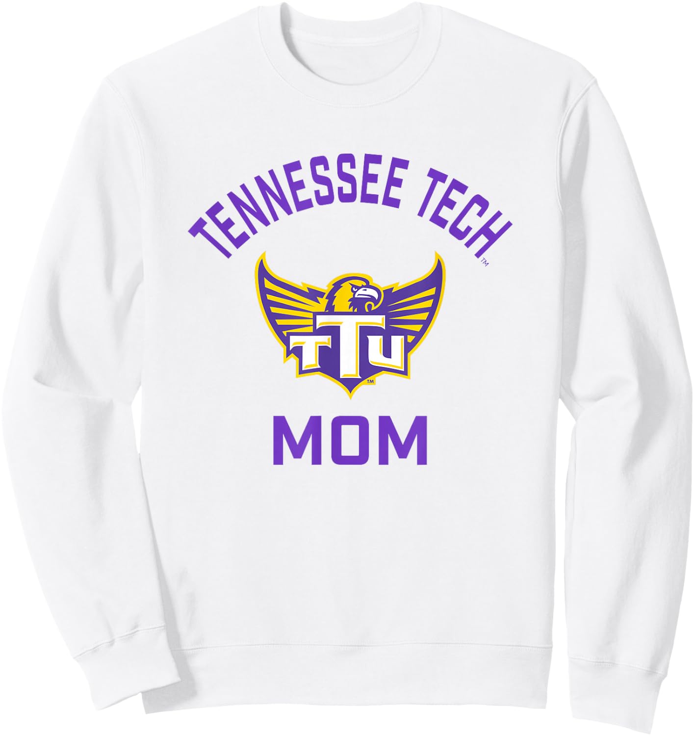 Tennessee Tech Golden Eagles Arched Mom Sweatshirt - Sweatshirt | White
