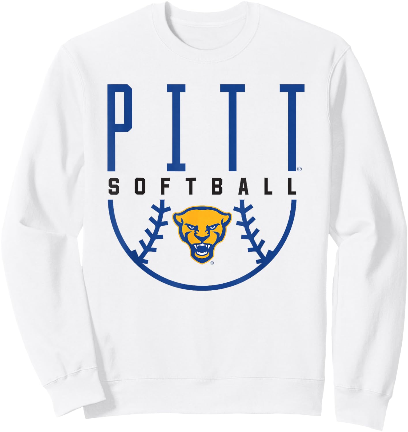 University of Pittsburgh Panthers Softball Sweatshirt - Sweatshirt | White