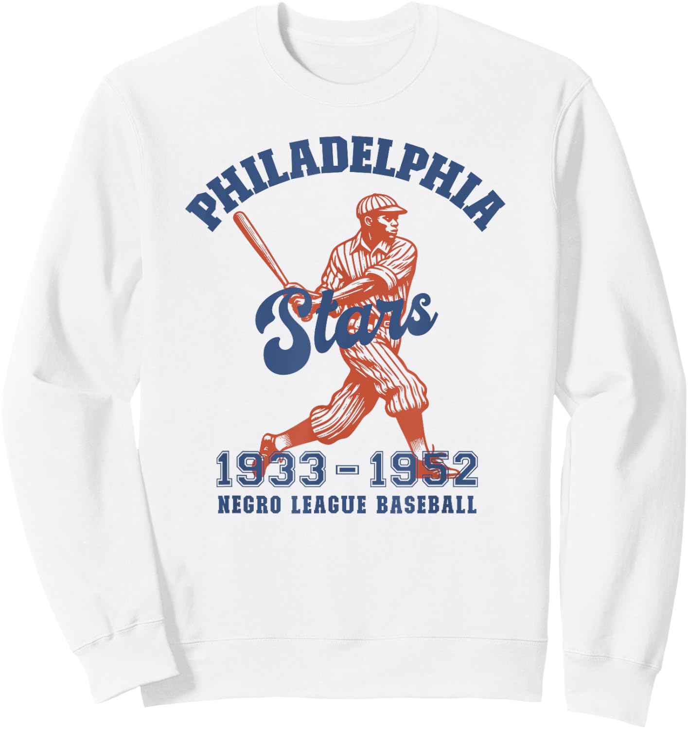 Philadelphia Negro League Baseball Black History Month Sweatshirt - Sweatshirt | White