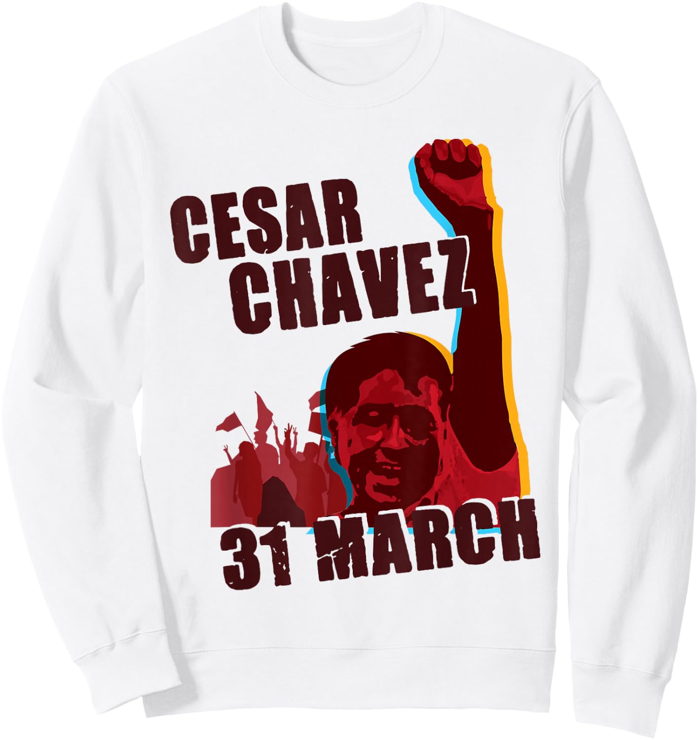 31 March Holiday Gift I Si Se Puede Sweatshirt - Sweatshirt | White
