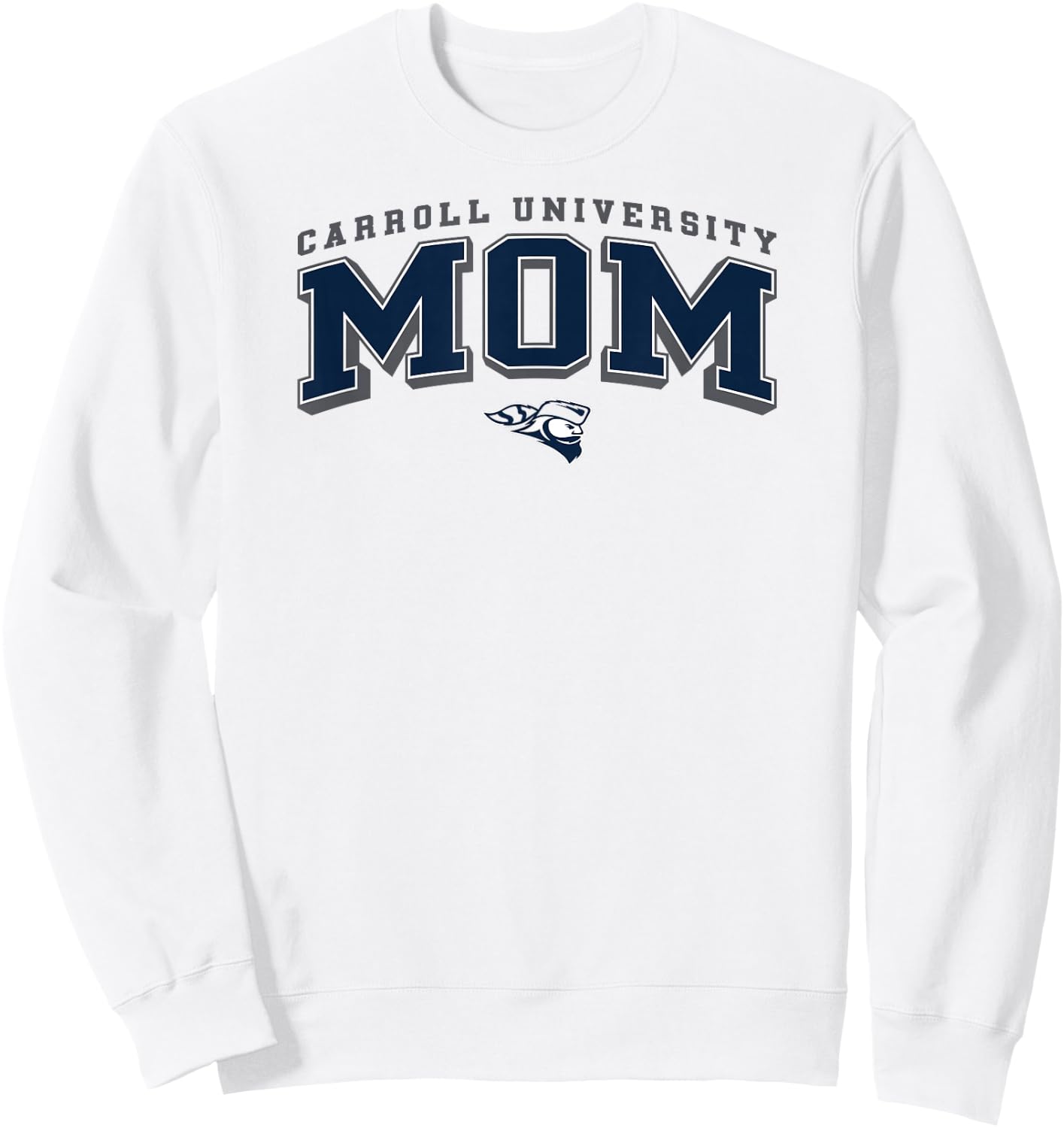 Carroll Pioneers Mom Arch Orange Officially Licensed Sweatshirt - Sweatshirt | White