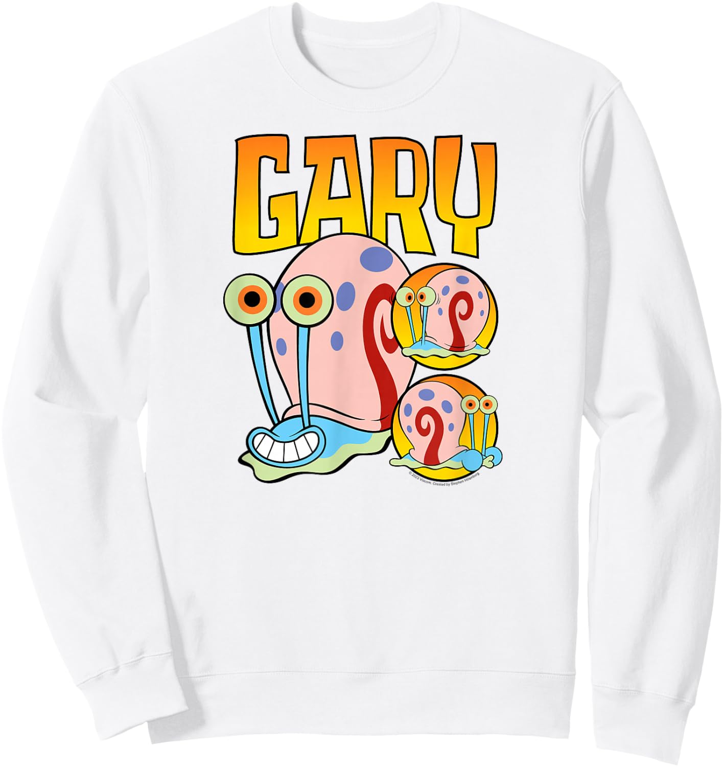 Spongebob Squarepants - Gary The Snail Character Collage Sweatshirt - Sweatshirt | White