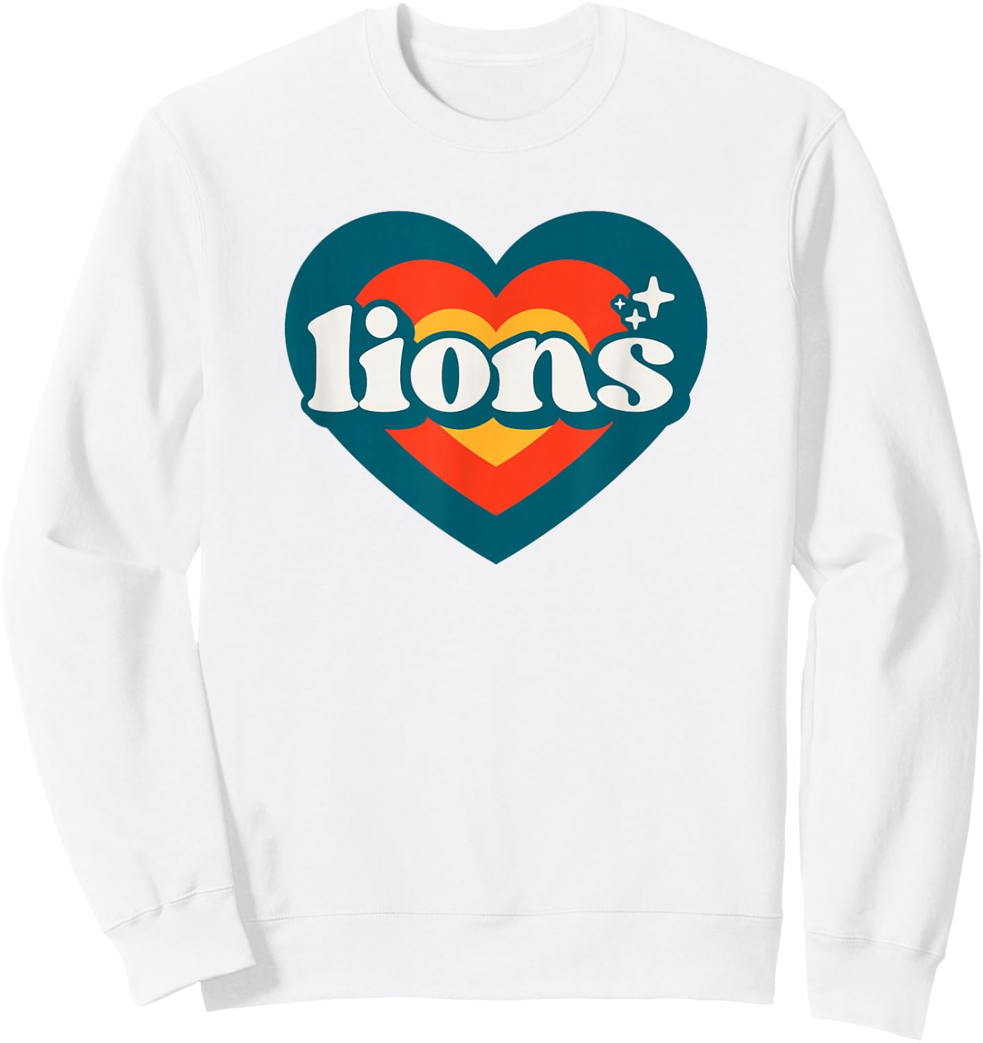 Vintage Lions High School Spirit Go Lions Pride Sweatshirt - Sweatshirt | White