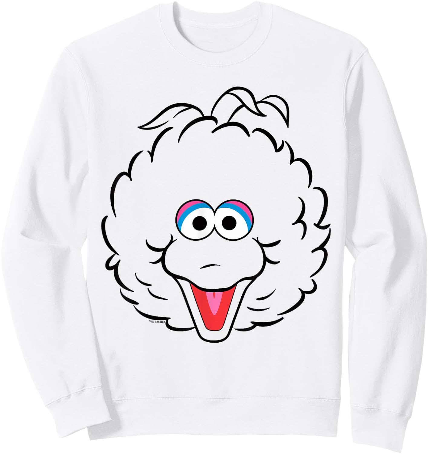 Sesame Street Big Bird Full Face Halloween Costume Sweatshirt - Sweatshirt | White
