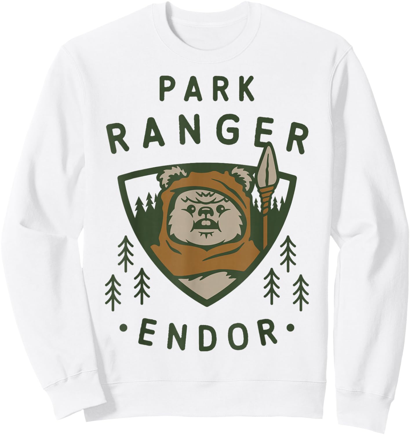 Star Wars Ewok Park Ranger Endor Sweatshirt - Sweatshirt | White