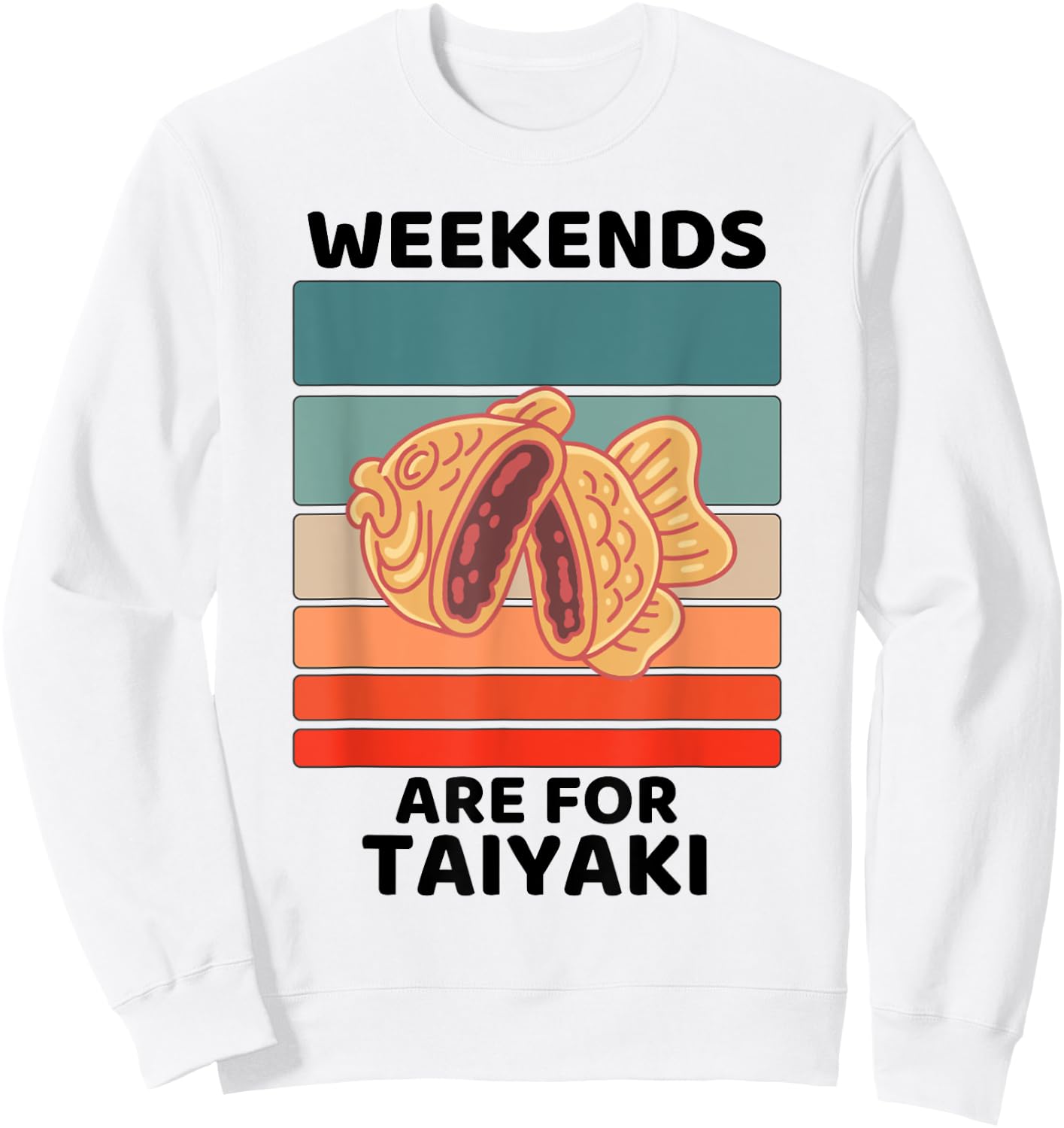 Vintage Taiyaki Food Lover Weekends Are For Taiyaki Lover Sweatshirt - Sweatshirt | White