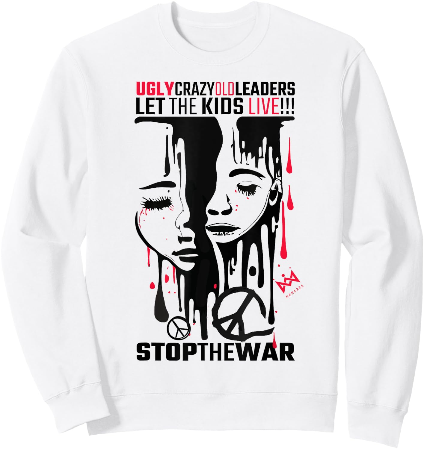 Stop the war Sweatshirt - Sweatshirt | White