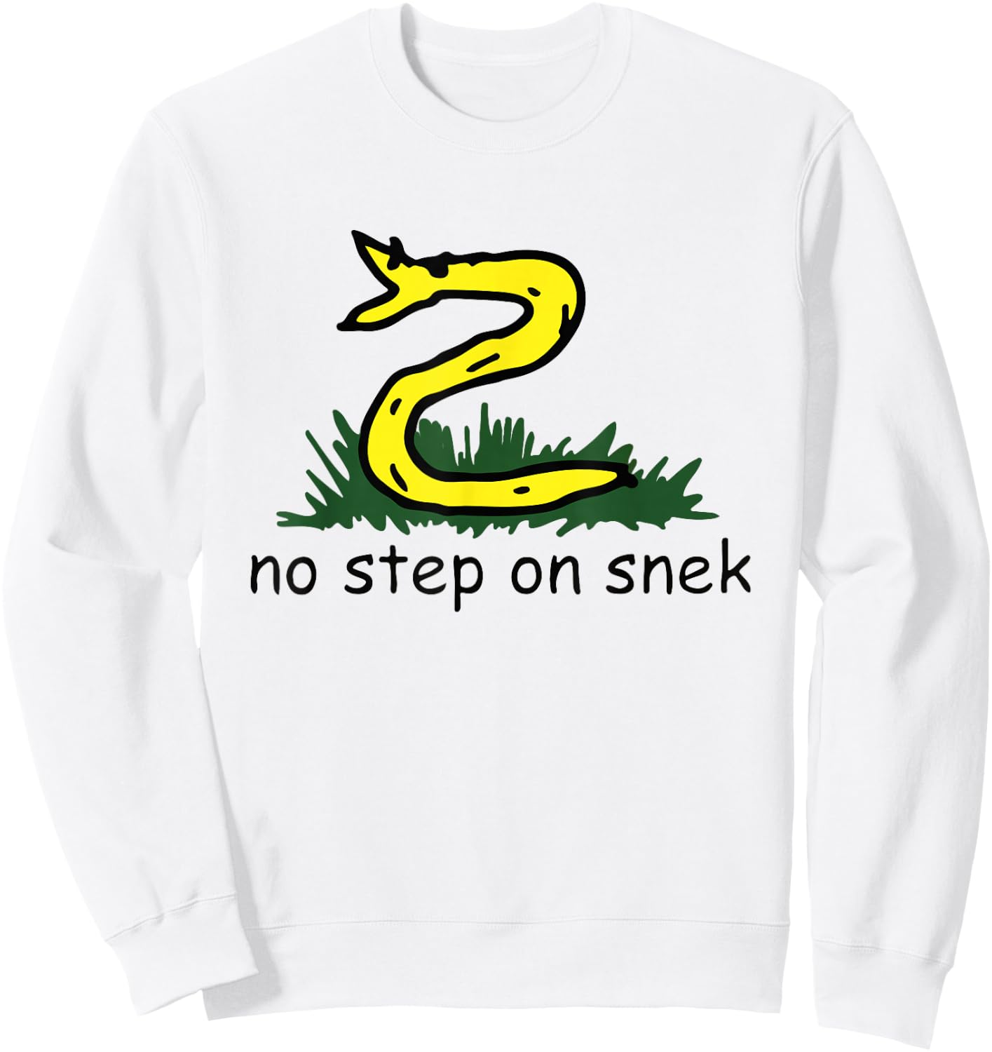No Step On Snek Sweatshirt - Sweatshirt | White
