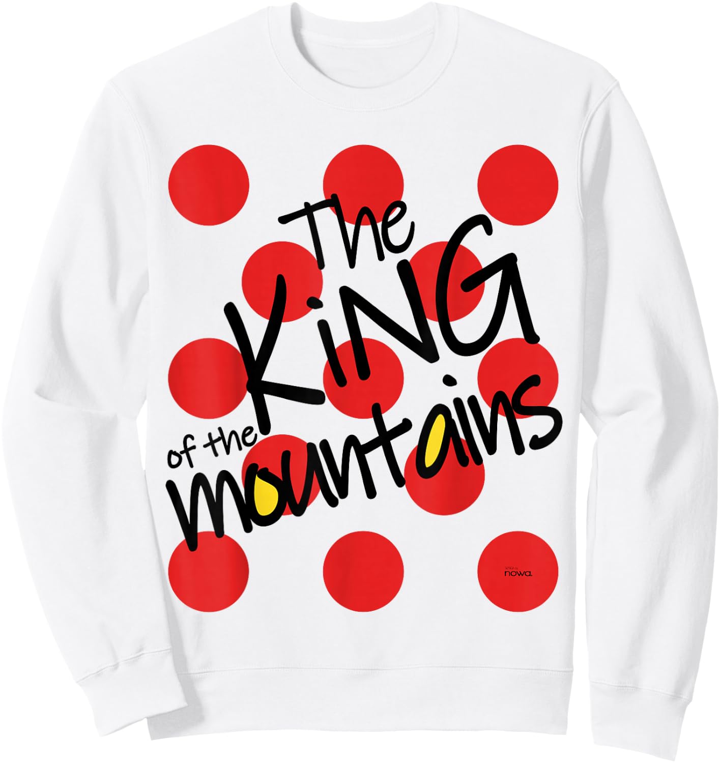 Cycling Racing Bike Bicycle Motivation King of the Mountains Sweatshirt - Sweatshirt | White