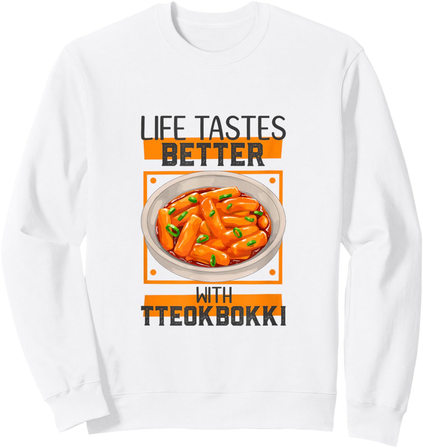 I love Tteokbokki Sweatshirt - Sweatshirt | White