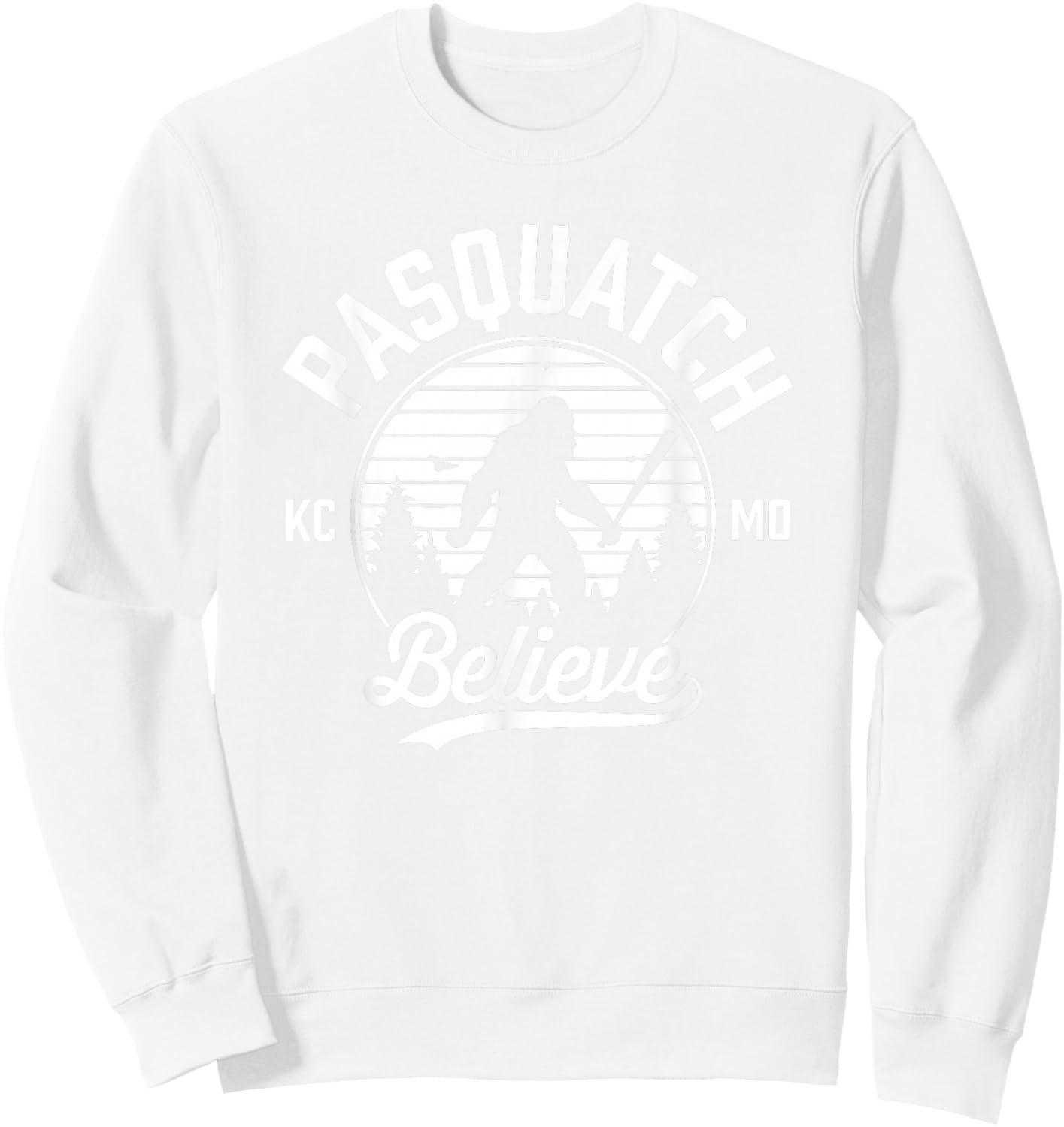 KC PASQUATCH BELIEVE Kids Pasquatch Kansas City Sweatshirt - Sweatshirt | White