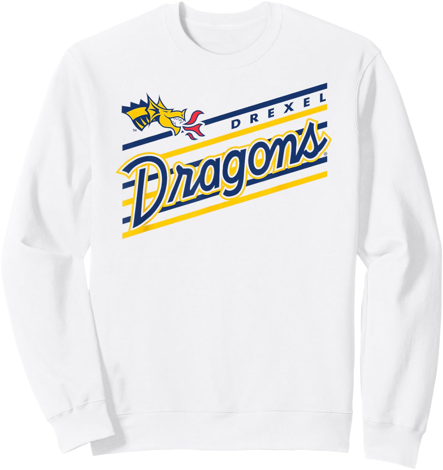 Drexel Dragons Retro Performer White Officially Licensed Sweatshirt - Sweatshirt | White