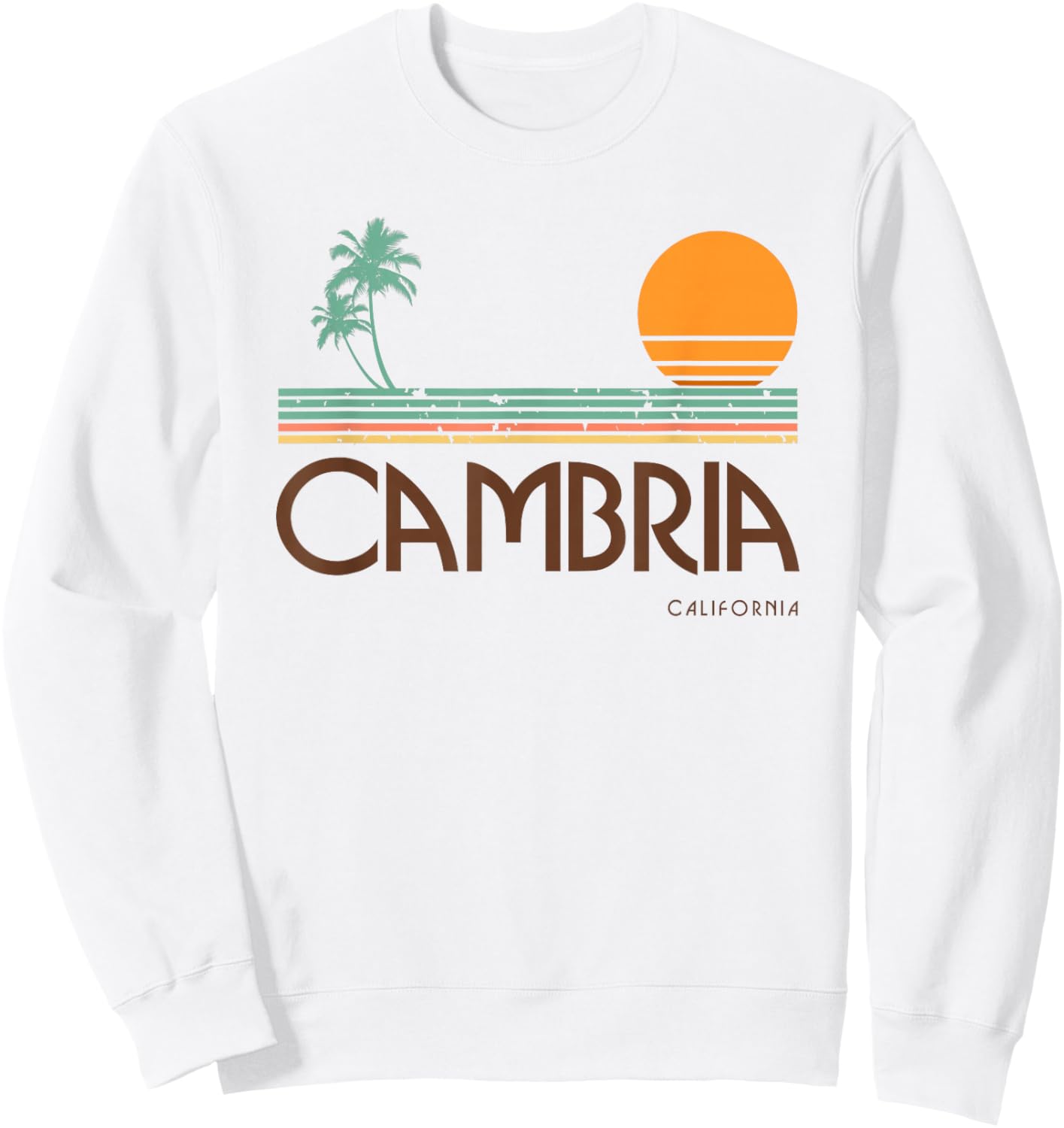 Vintage Cambria California Sweatshirt - Sweatshirt | White