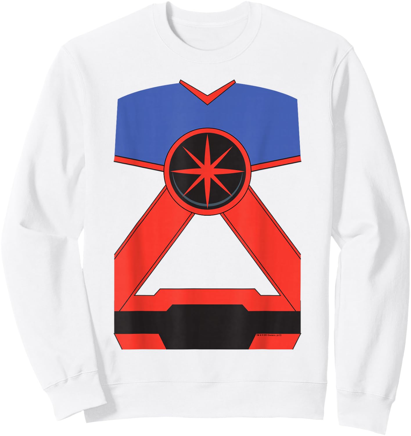Justice League Martian Manhunter Uniform Halloween Costume Sweatshirt - Sweatshirt | White