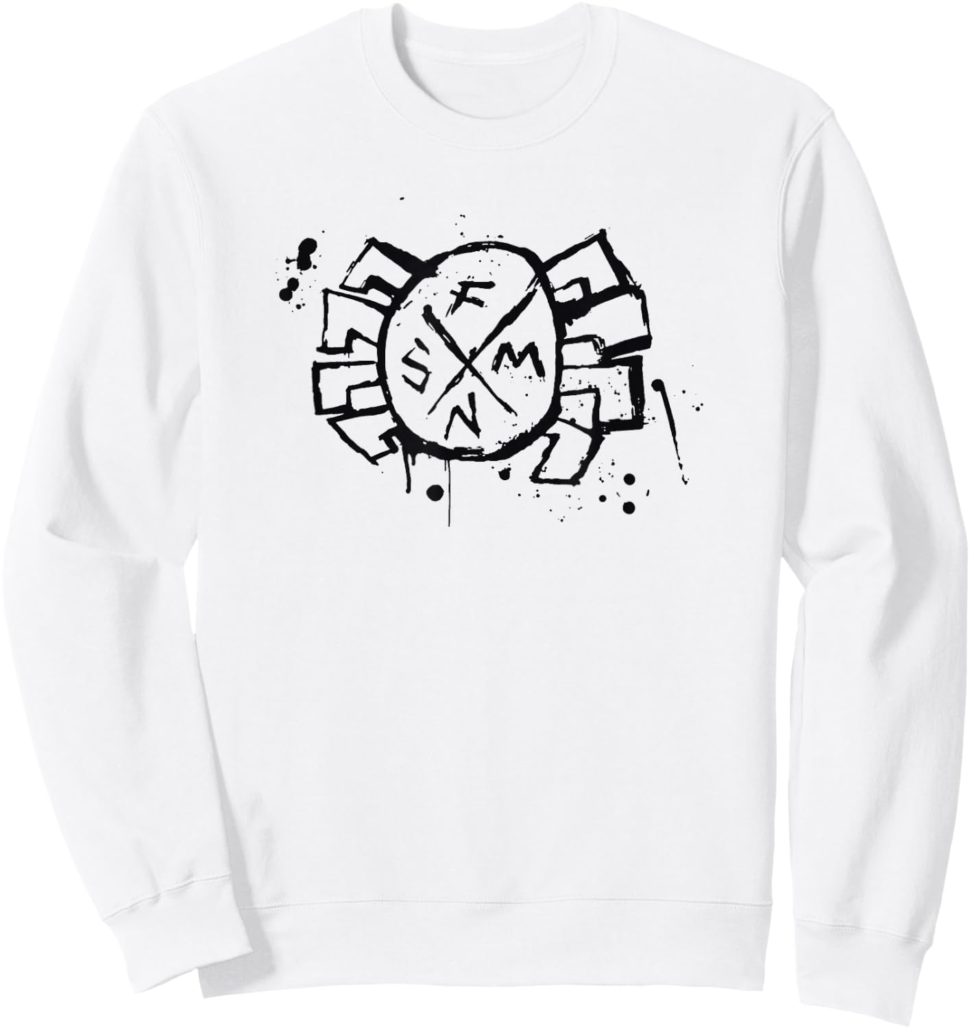Marvel Spider-Man Across The Spider-Verse Part 1 Punk Logo Sweatshirt - Sweatshirt | White