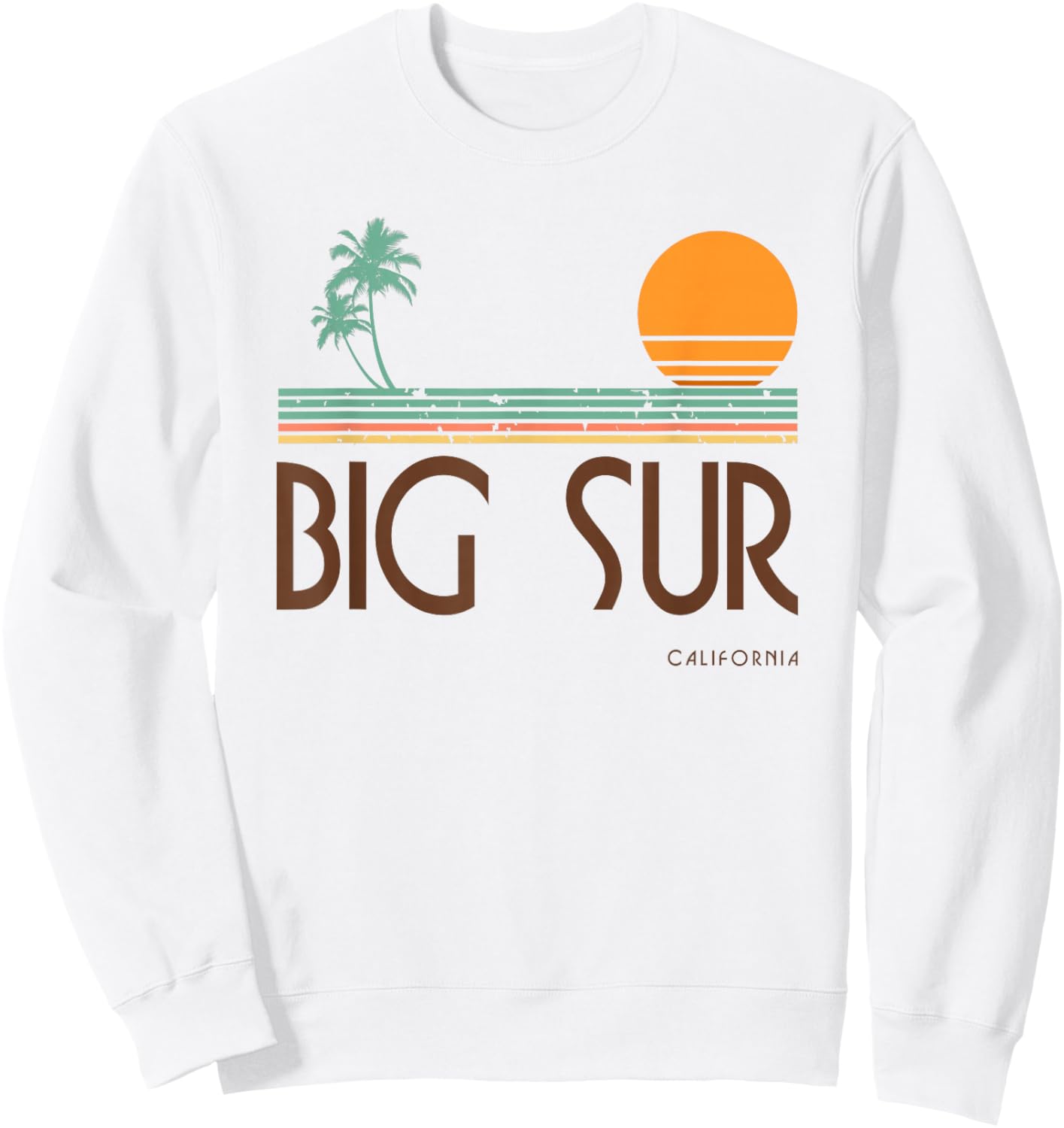 Vintage Big Sur California Sweatshirt - Sweatshirt | White