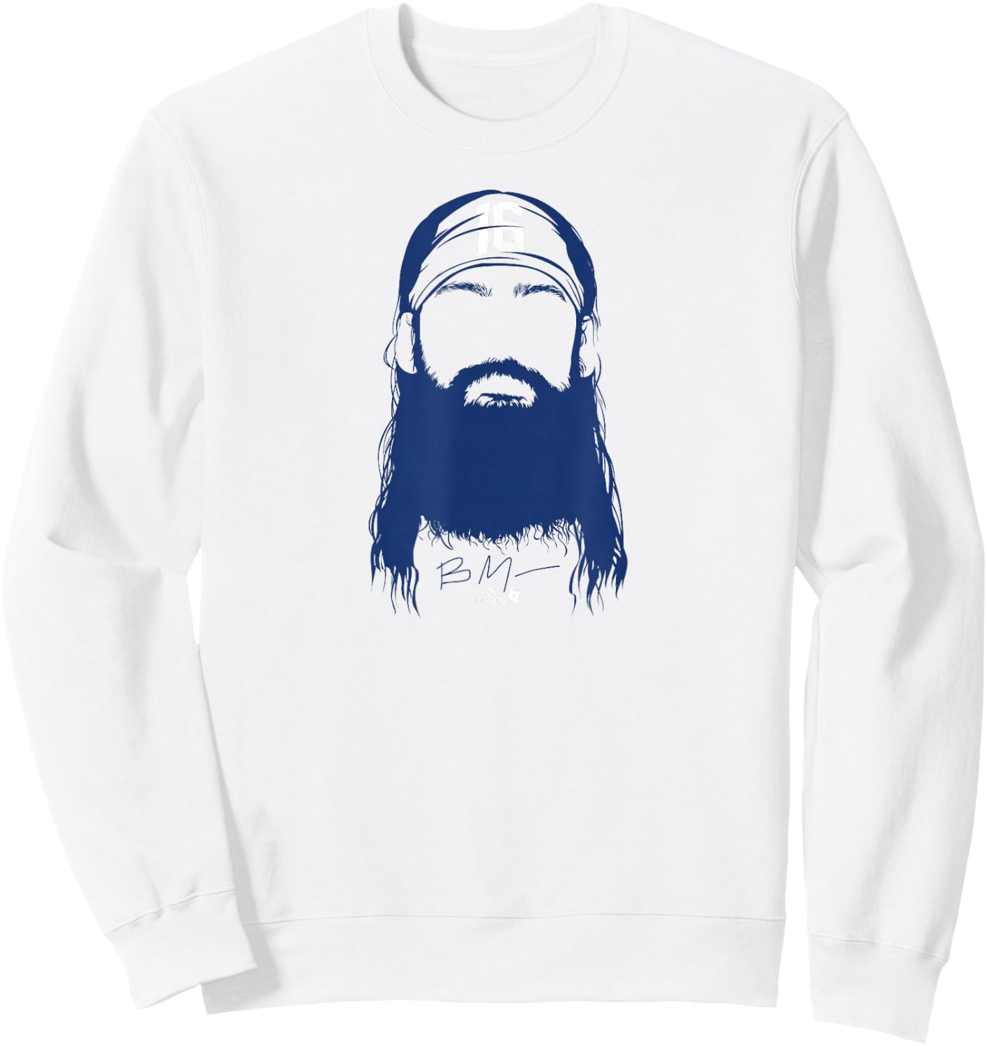 Brandon Marsh - Philly Beard (Red) - Philadelphia Baseball Sweatshirt - Sweatshirt | White
