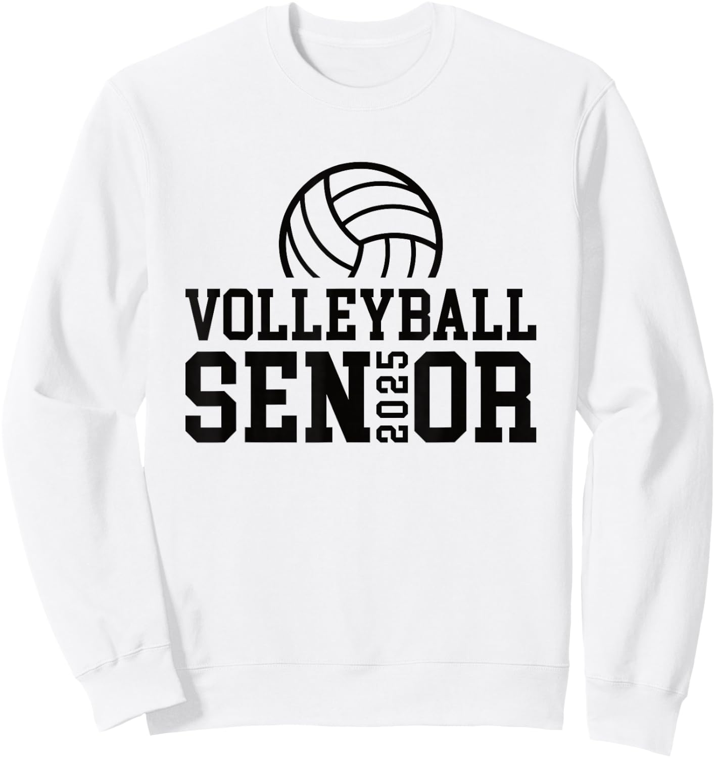 Class of 2025 Volleyball Senior Night Sweatshirt - Sweatshirt | White