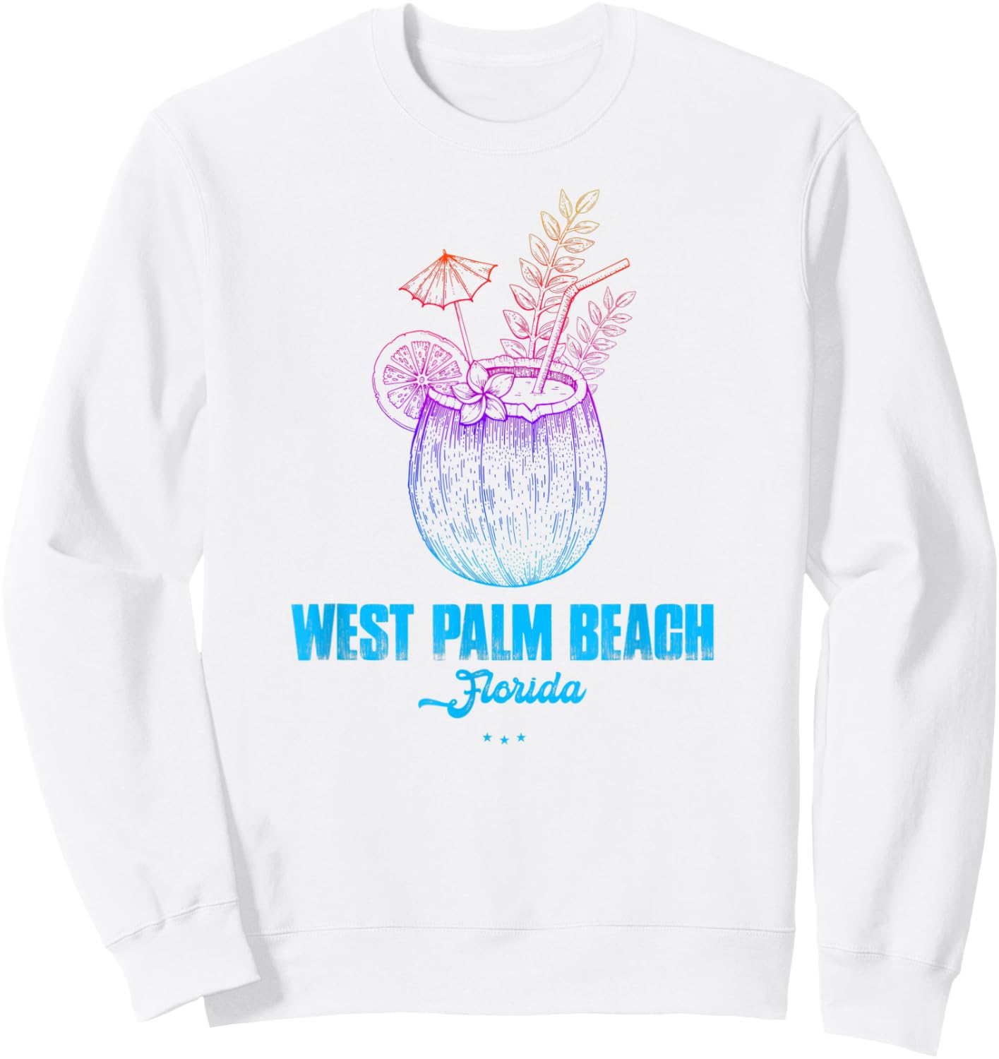West Palm Beach Souvenir - Florida Reminder Women Sweatshirt - Sweatshirt | White