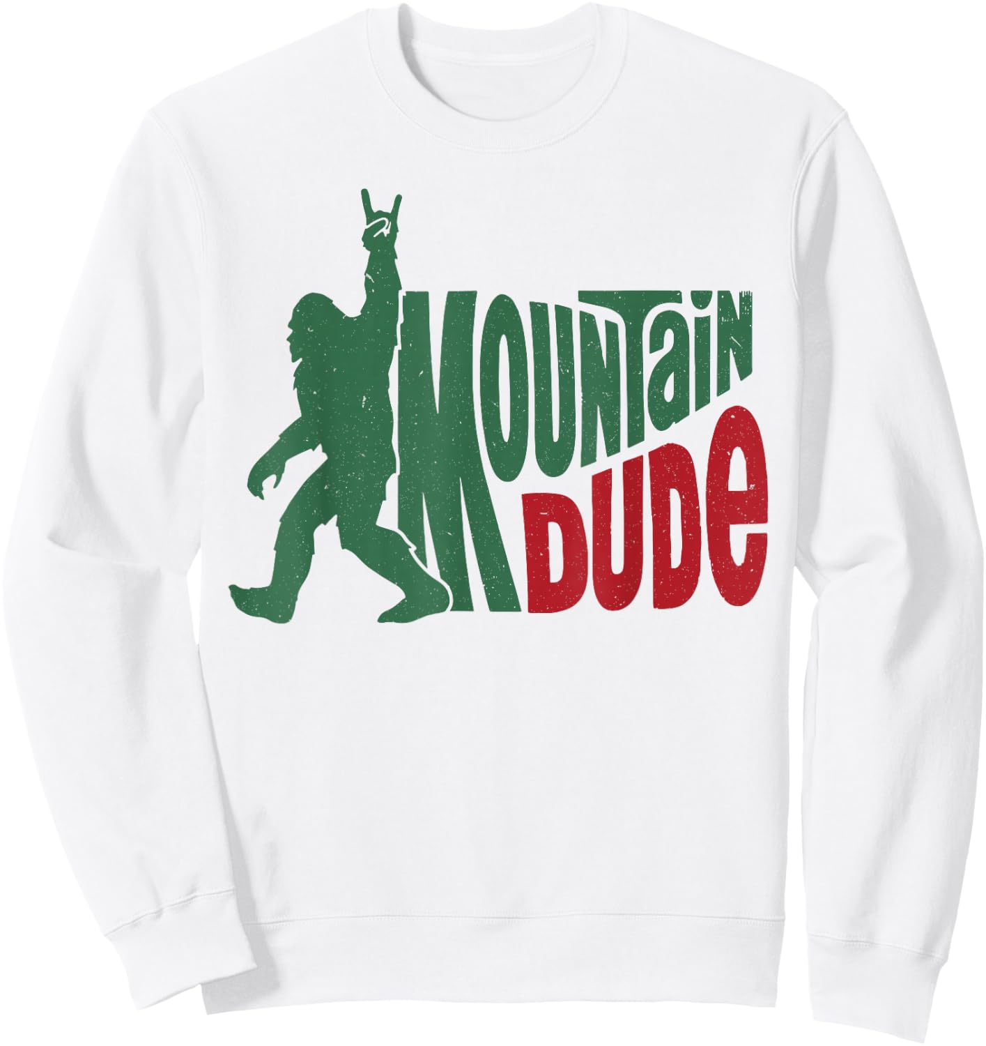 Bigfoot Mountain Dude Sweatshirt - Sweatshirt | White
