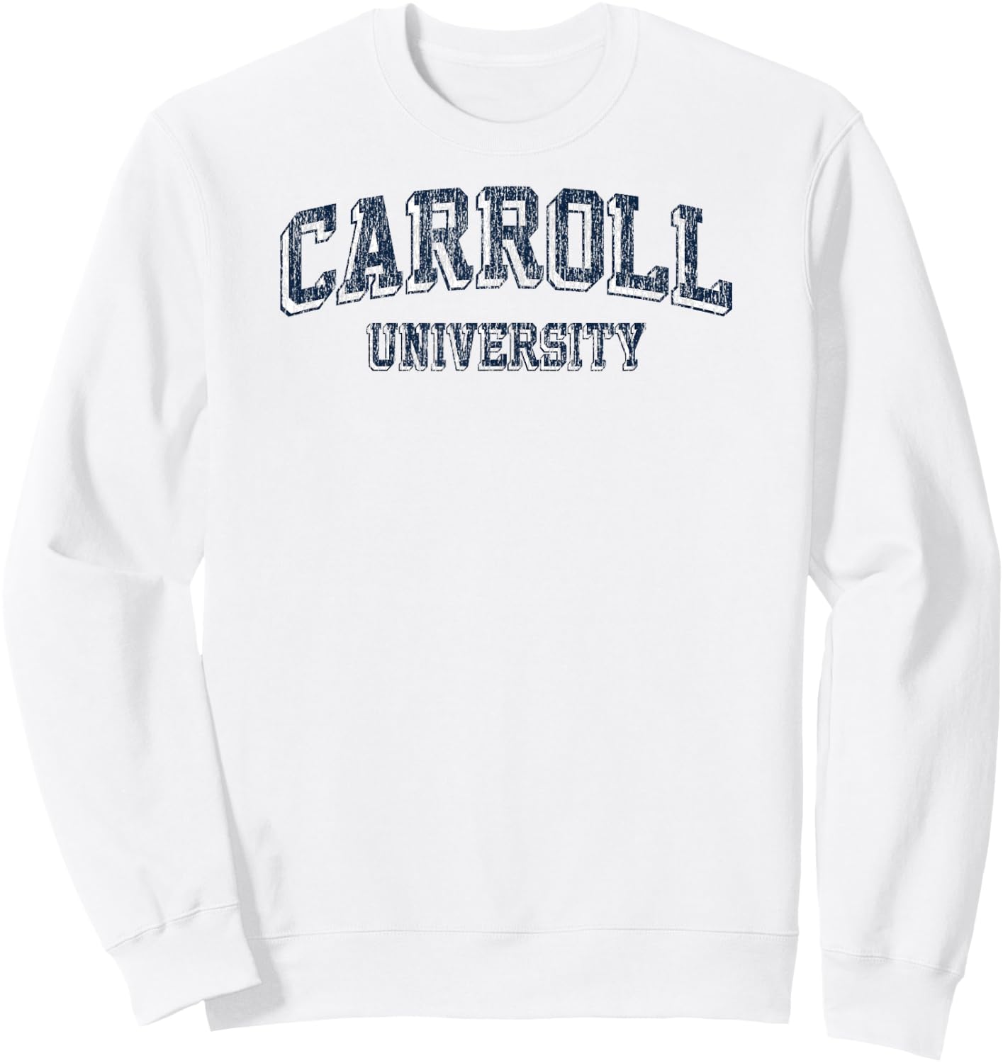 Carroll Pioneers Retro Arch Orange Officially Licensed Sweatshirt - Sweatshirt | White