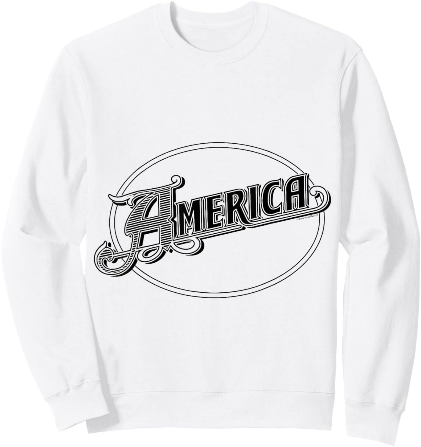 Officiel America The Band Logo Sweatshirt - Sweatshirt | White