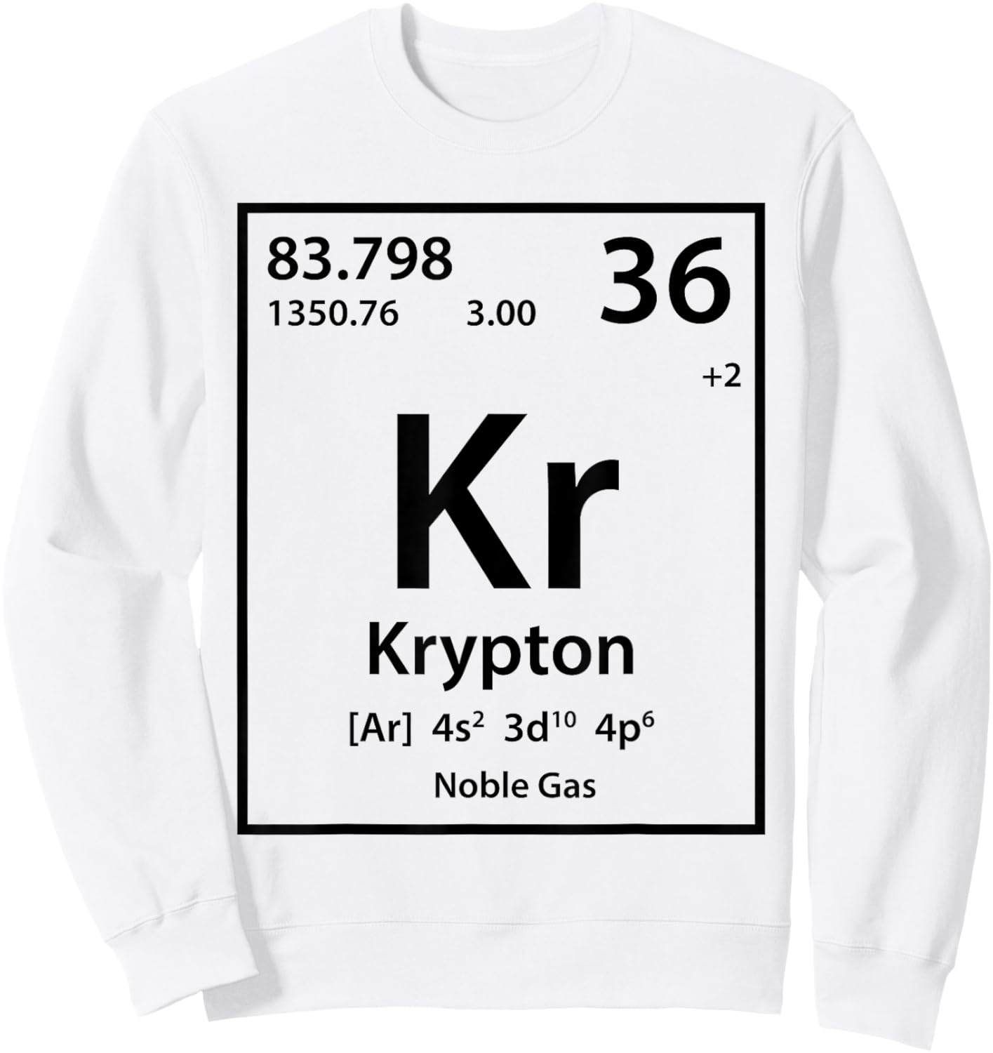 Krypton Element (black) Sweatshirt - Sweatshirt | White
