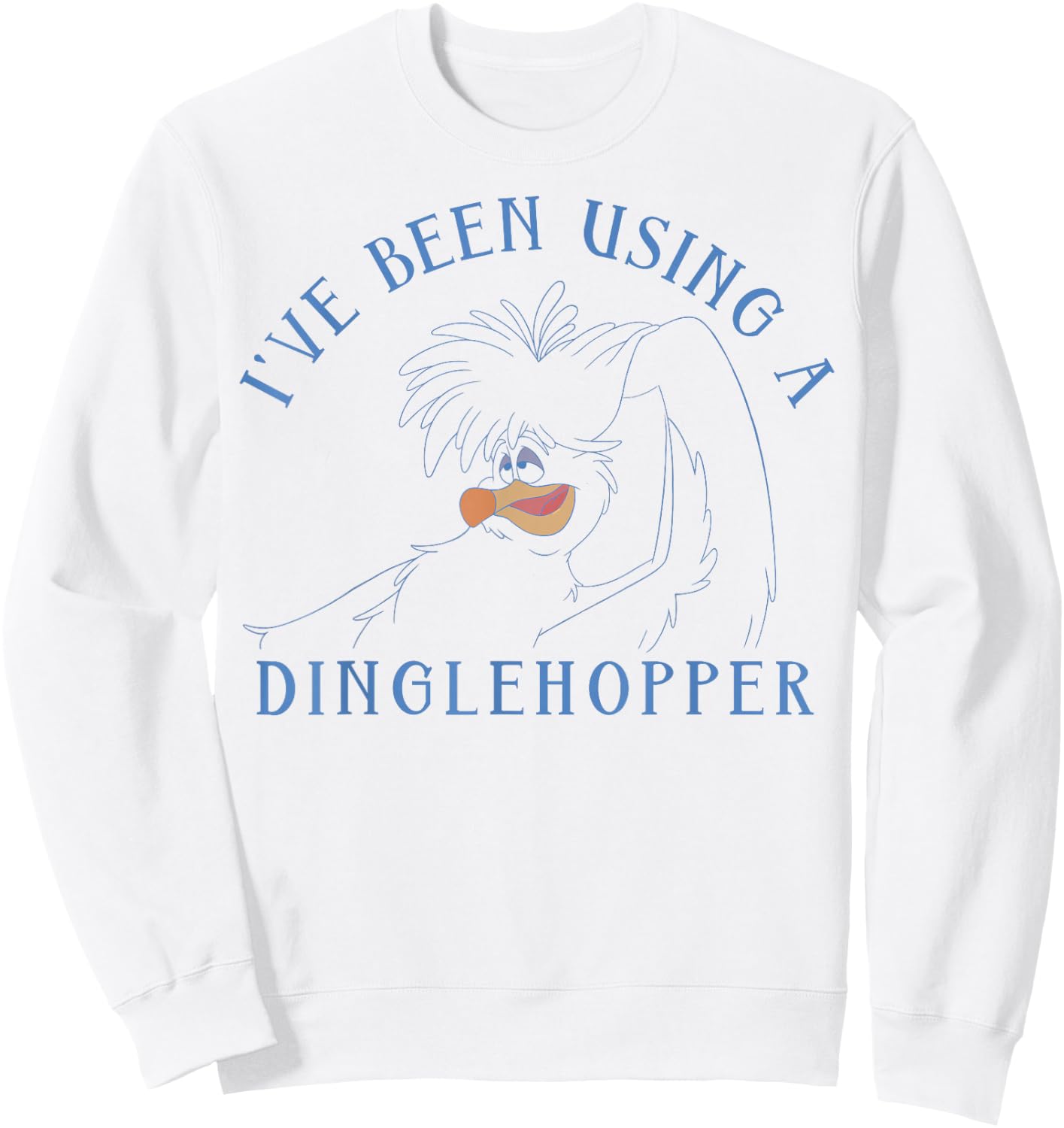 Disney The Little Mermaid Scuttle Using A Dinglehopper Sweatshirt - Sweatshirt | White