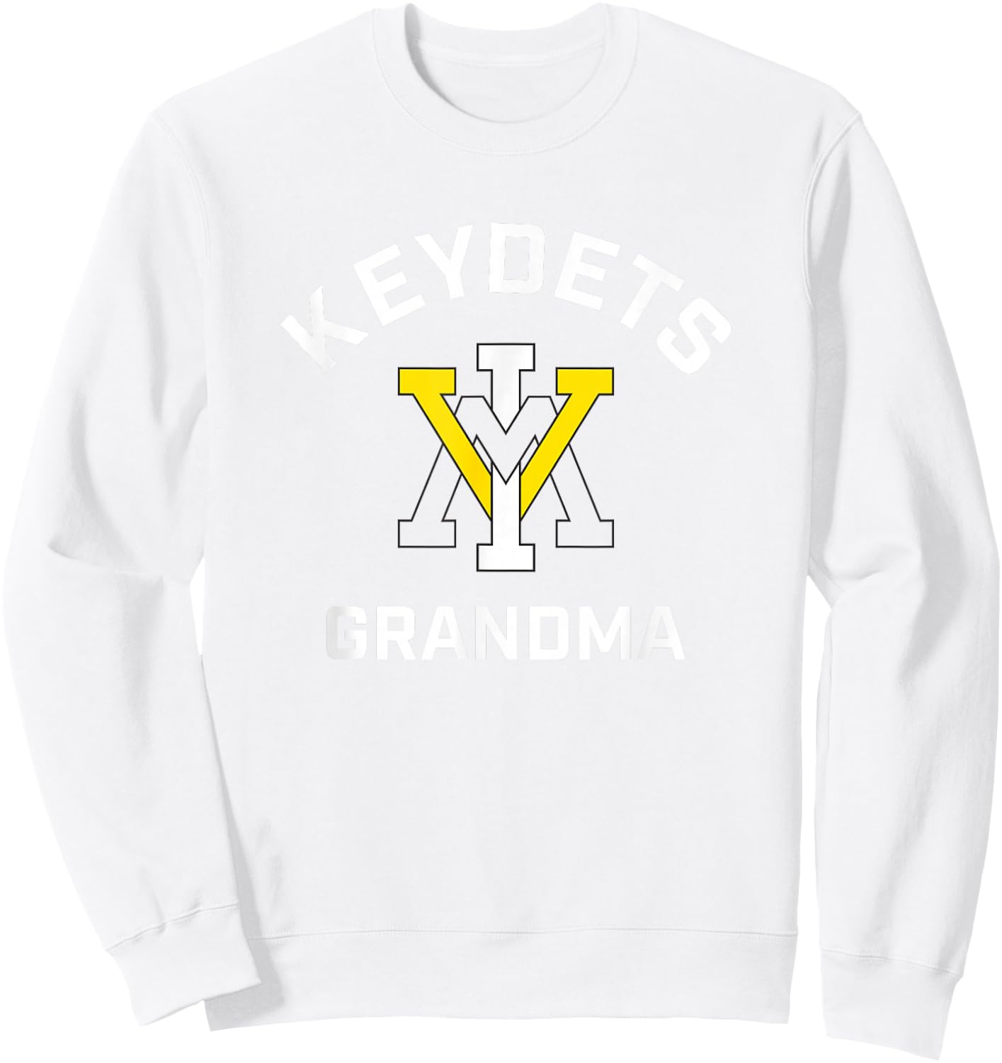 Virginia Military Institute VMI Keydets Arched Grandma Sweatshirt - Sweatshirt | White
