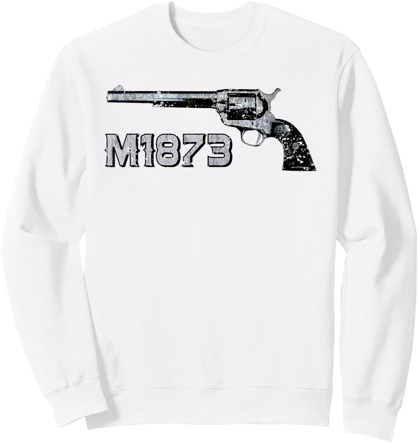 Revolver SAA M1873 Single Action Army Sweatshirt - Sweatshirt | White