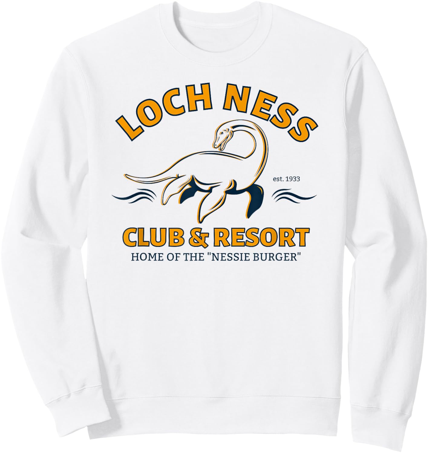 Loch Ness Monster, Club & Resort, Scotland Legends Sweatshirt - Sweatshirt | White