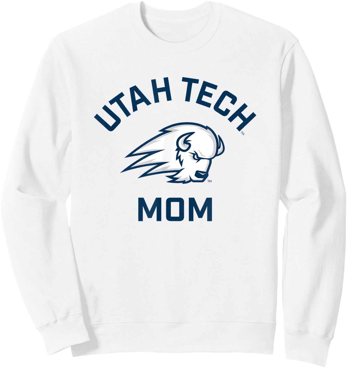 Utah Tech Trailblazers Arched Mom Sweatshirt - Sweatshirt | White