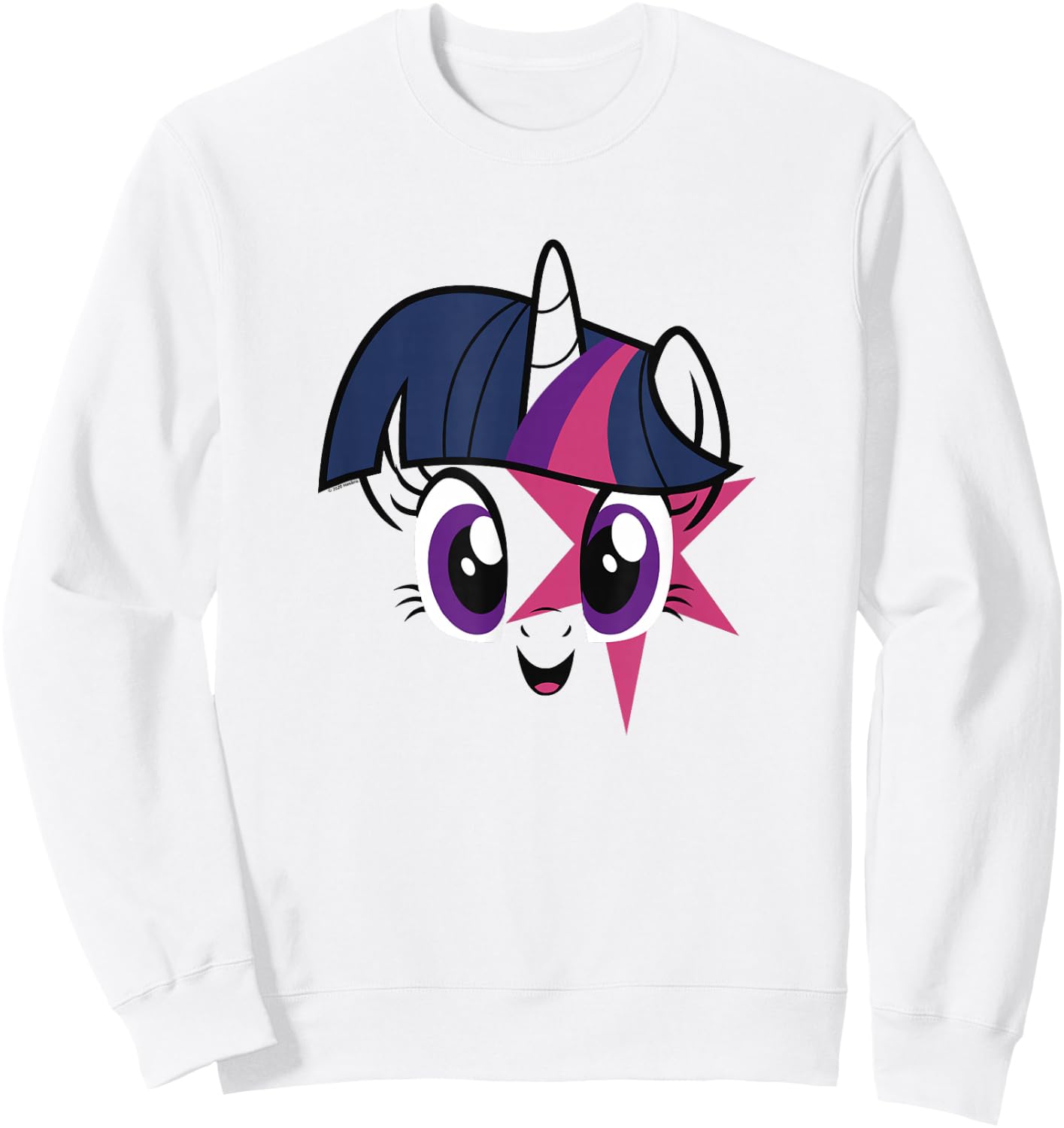 My Little Pony Twilight Sparkle Smiling Face Sweatshirt - Sweatshirt | White