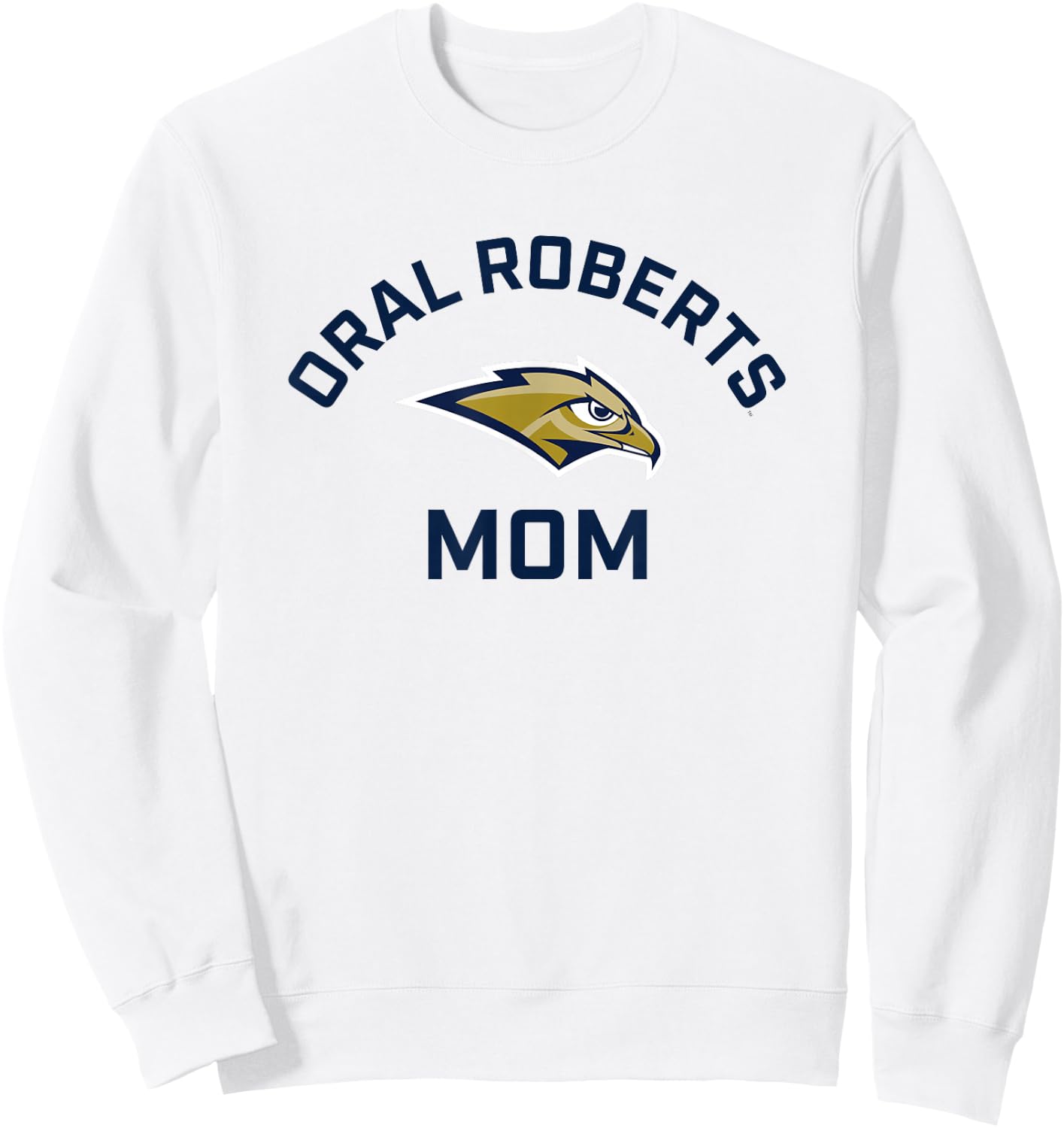 Oral Roberts University ORU Golden Eagles Arched Mom Sweatshirt - Sweatshirt | White