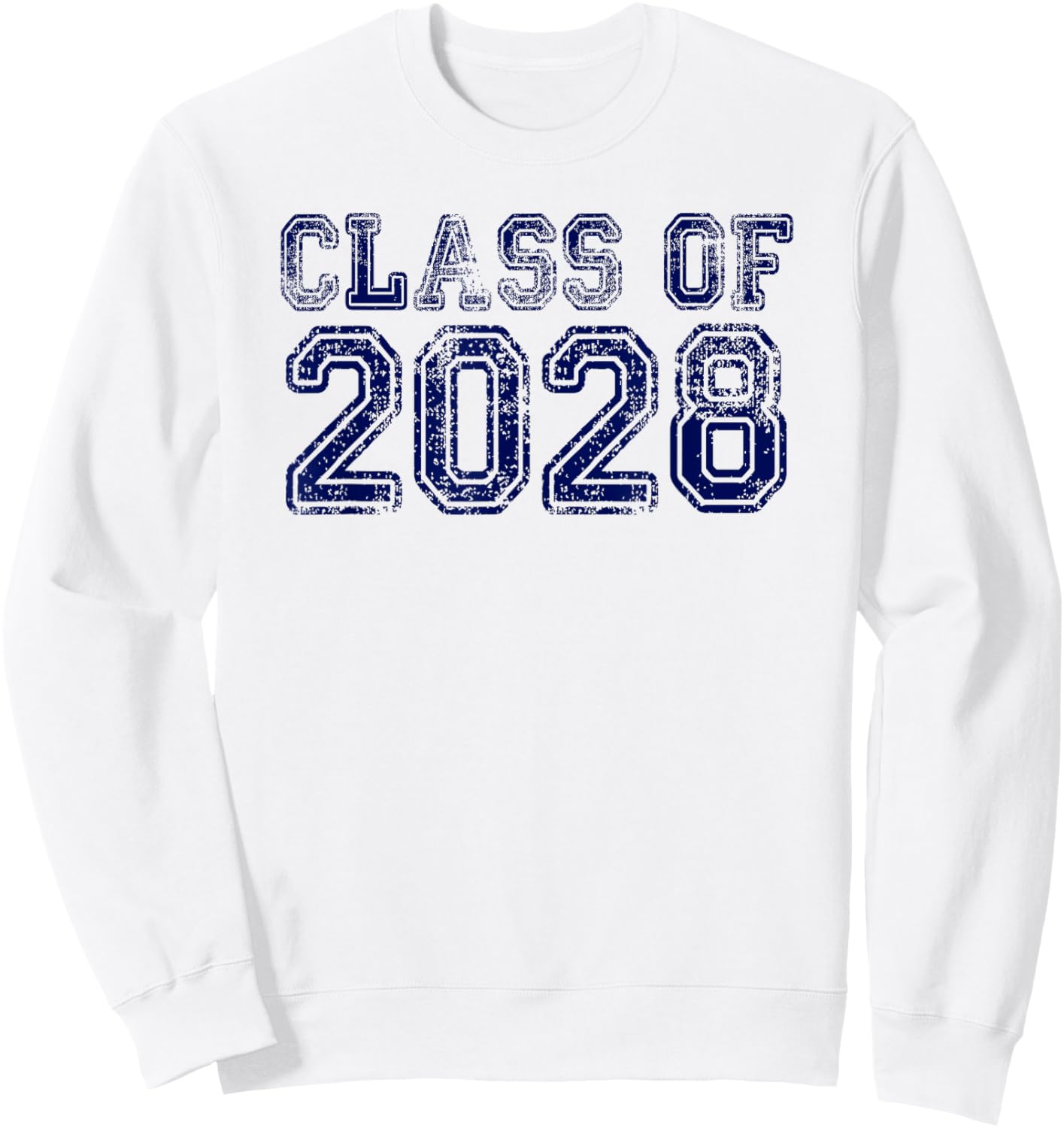 Class of 2028 Grow with Me Future Graduation Year Sweatshirt - Sweatshirt | White