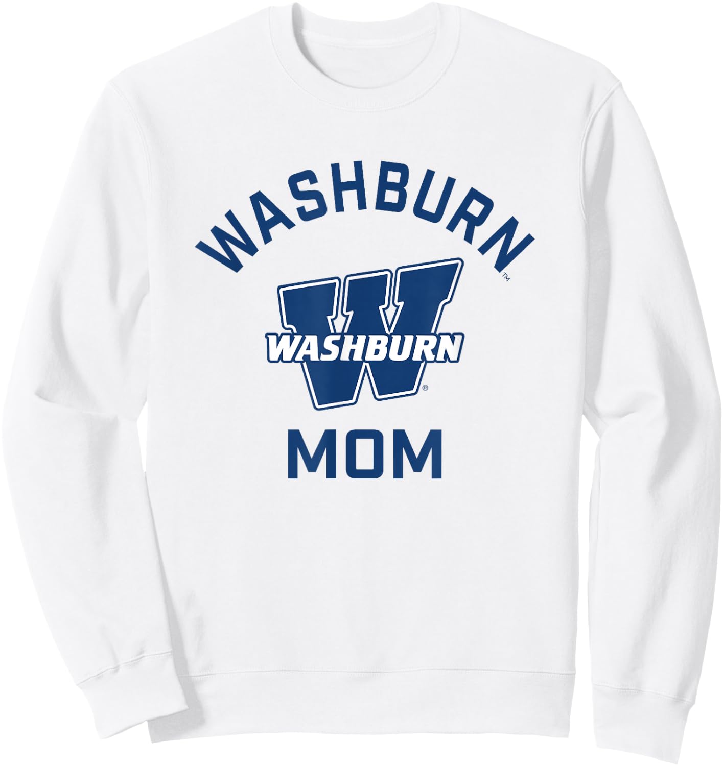 Washburn University Ichabods Arched Mom Sweatshirt - Sweatshirt | White