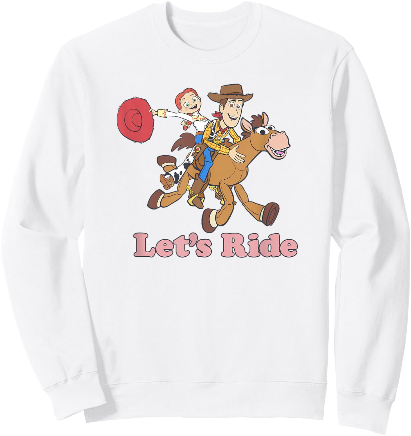 Disney Pixar Toy Story Woody & Jesse Let's Ride Sweatshirt - Sweatshirt | White