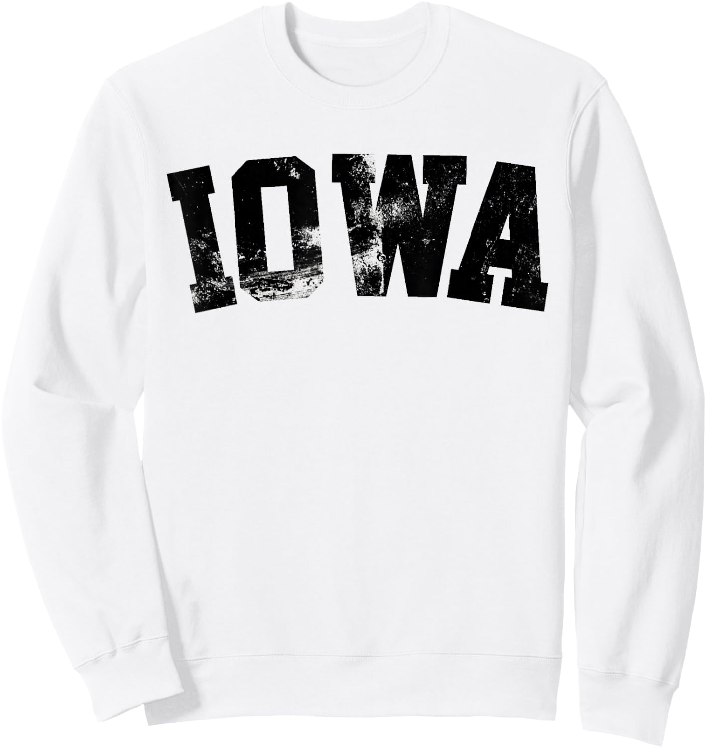 Retro Iowa Vintage Iowa Black Gold Iowa Throwback Design Sweatshirt - Sweatshirt | White