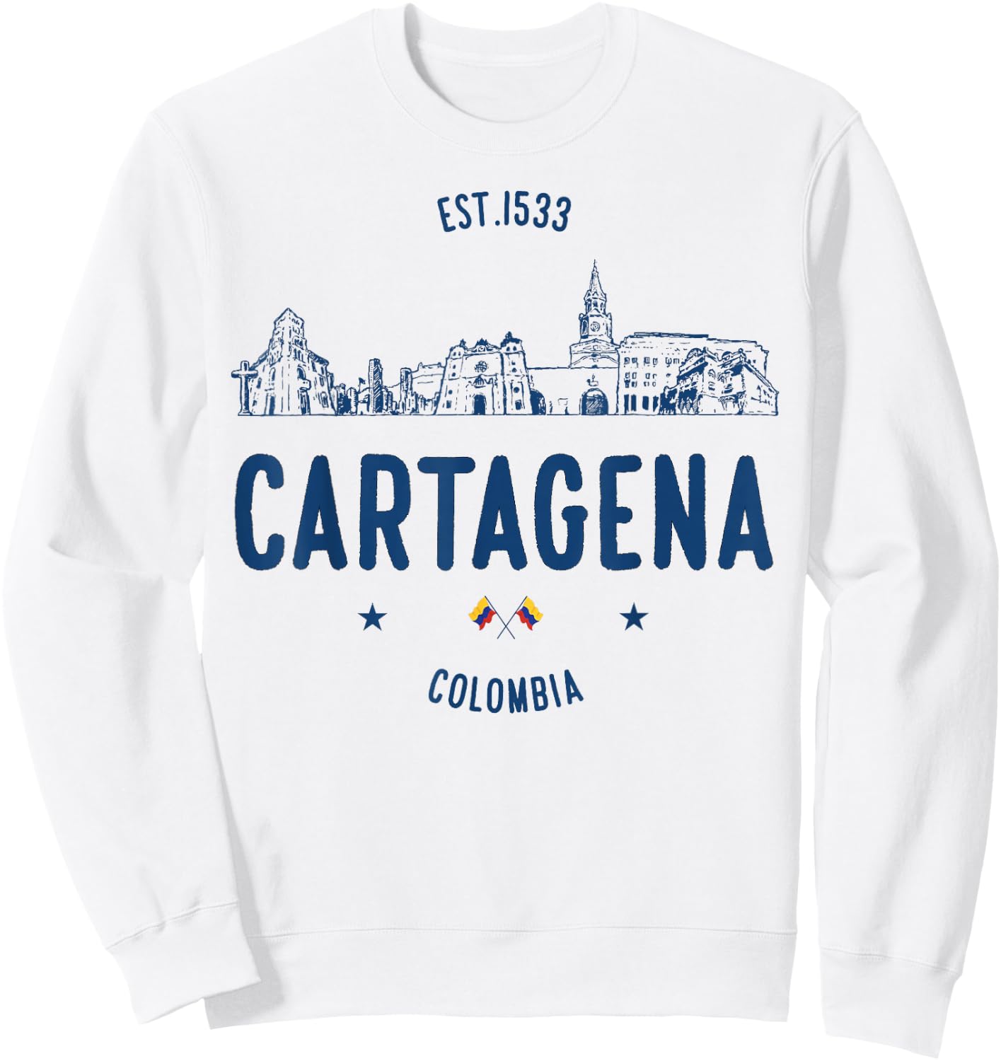 Cartagena Colombia Travel Sweatshirt - Sweatshirt | White