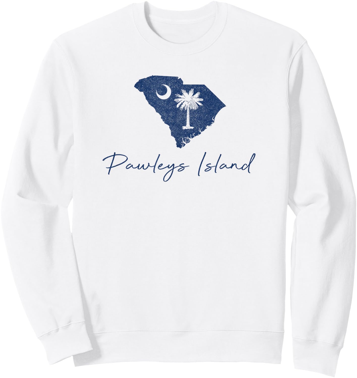 Vintage Pawleys Island South Carolina Retro Preppy Throwback Sweatshirt - Sweatshirt | White