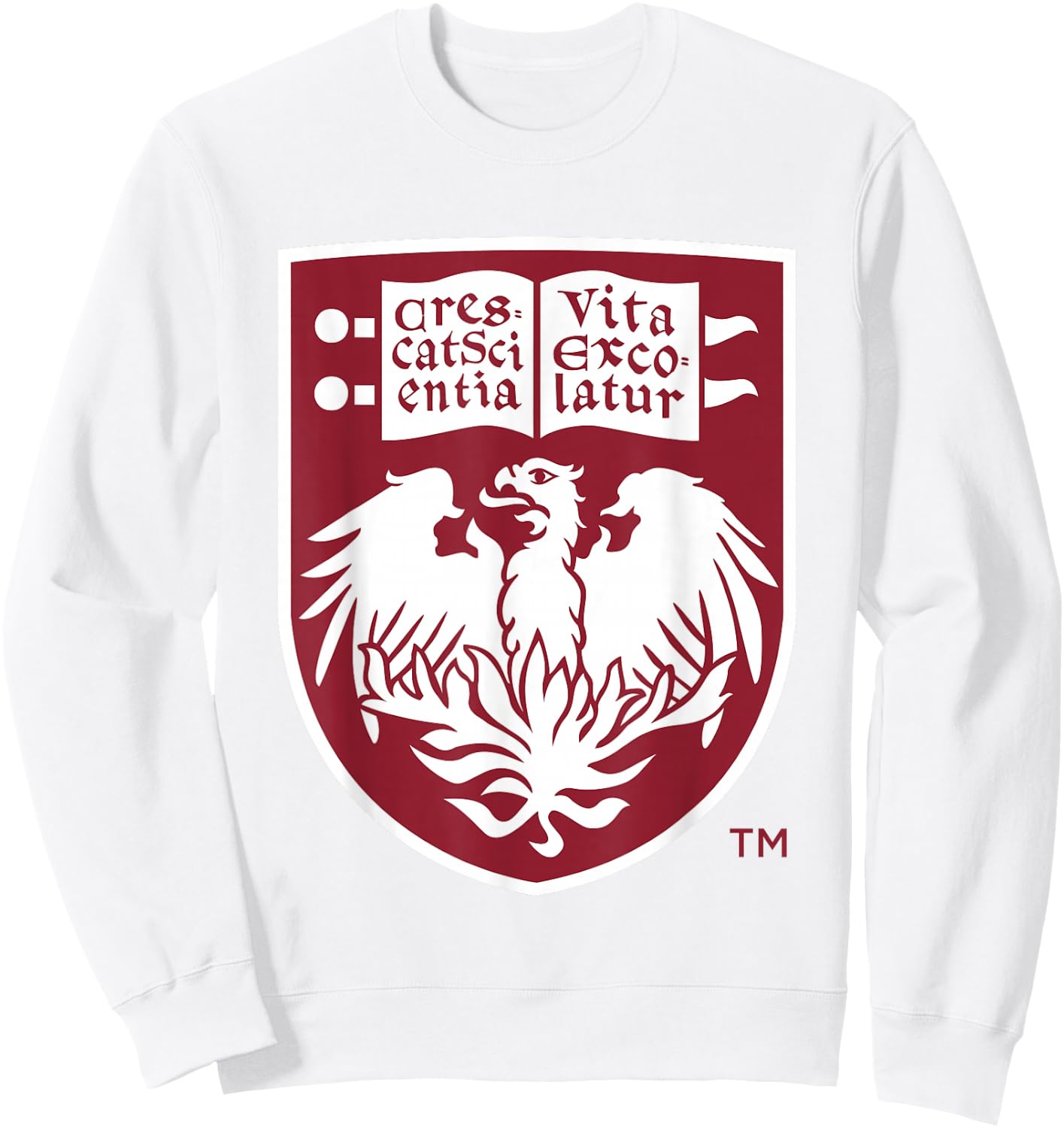 Chicago Maroons Icon Gray Officially Licensed Sweatshirt - Sweatshirt | White