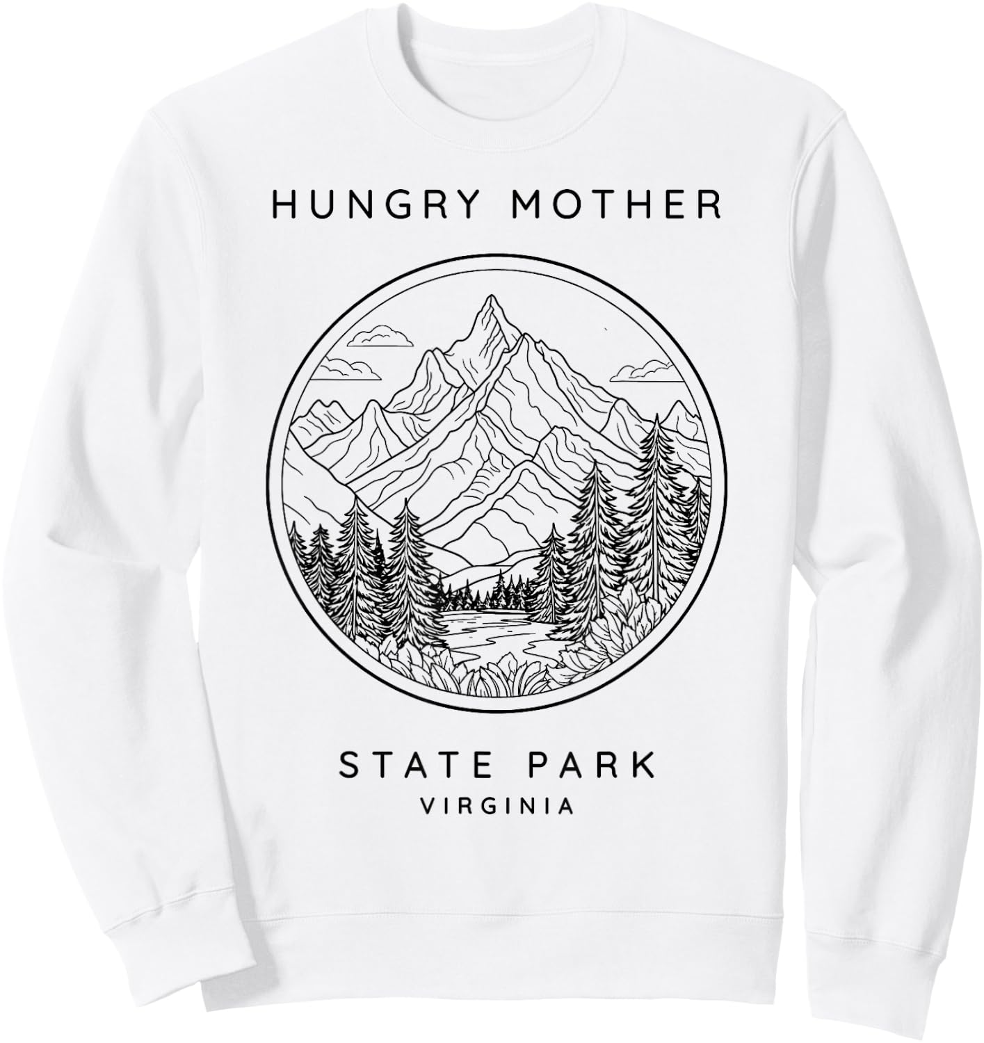Hungry Mother State Park Vintage Sweatshirt - Sweatshirt | White
