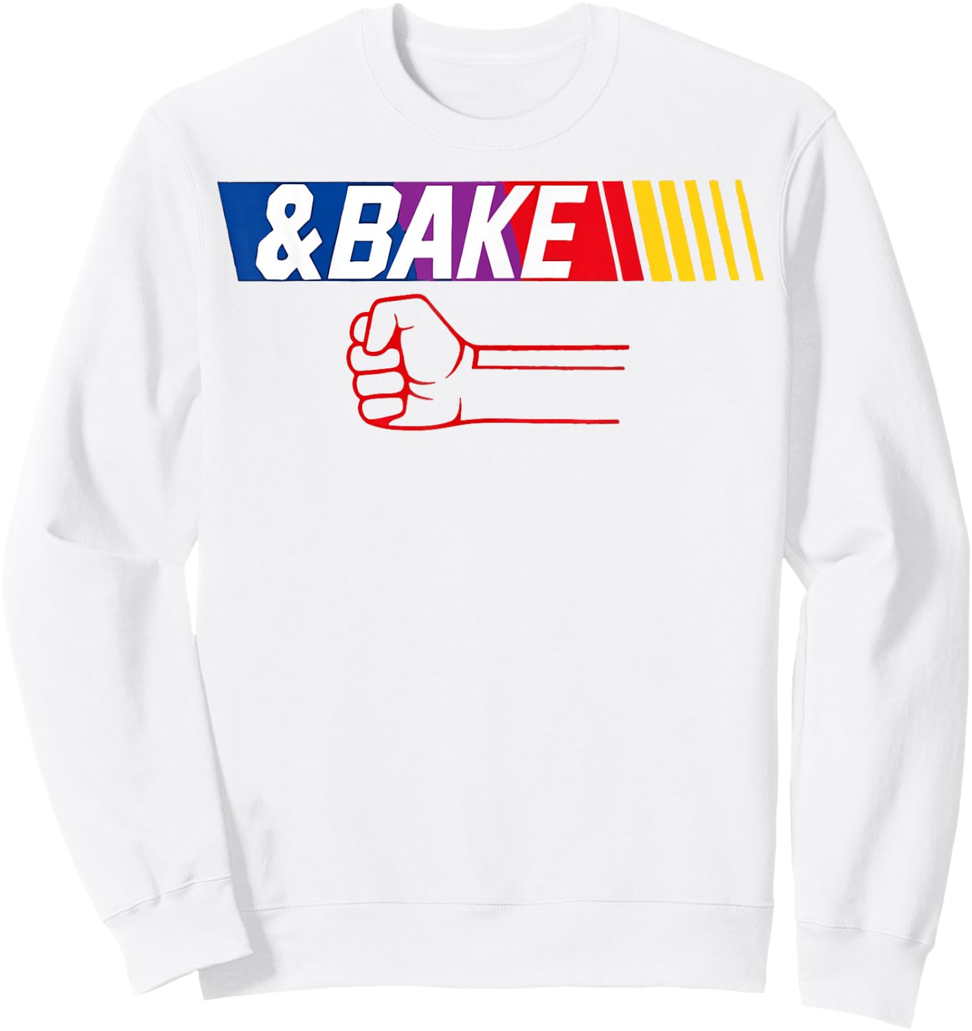 Dad Kid Matching Shake and Bake, Bake Sweatshirt - Sweatshirt | White