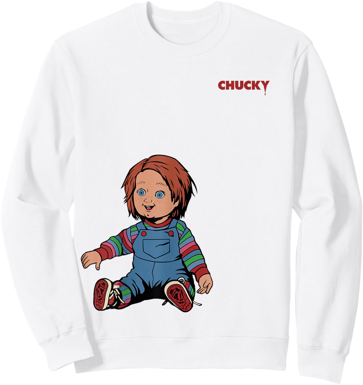 Chucky Little Angel Front & Back Sweatshirt - Sweatshirt | White