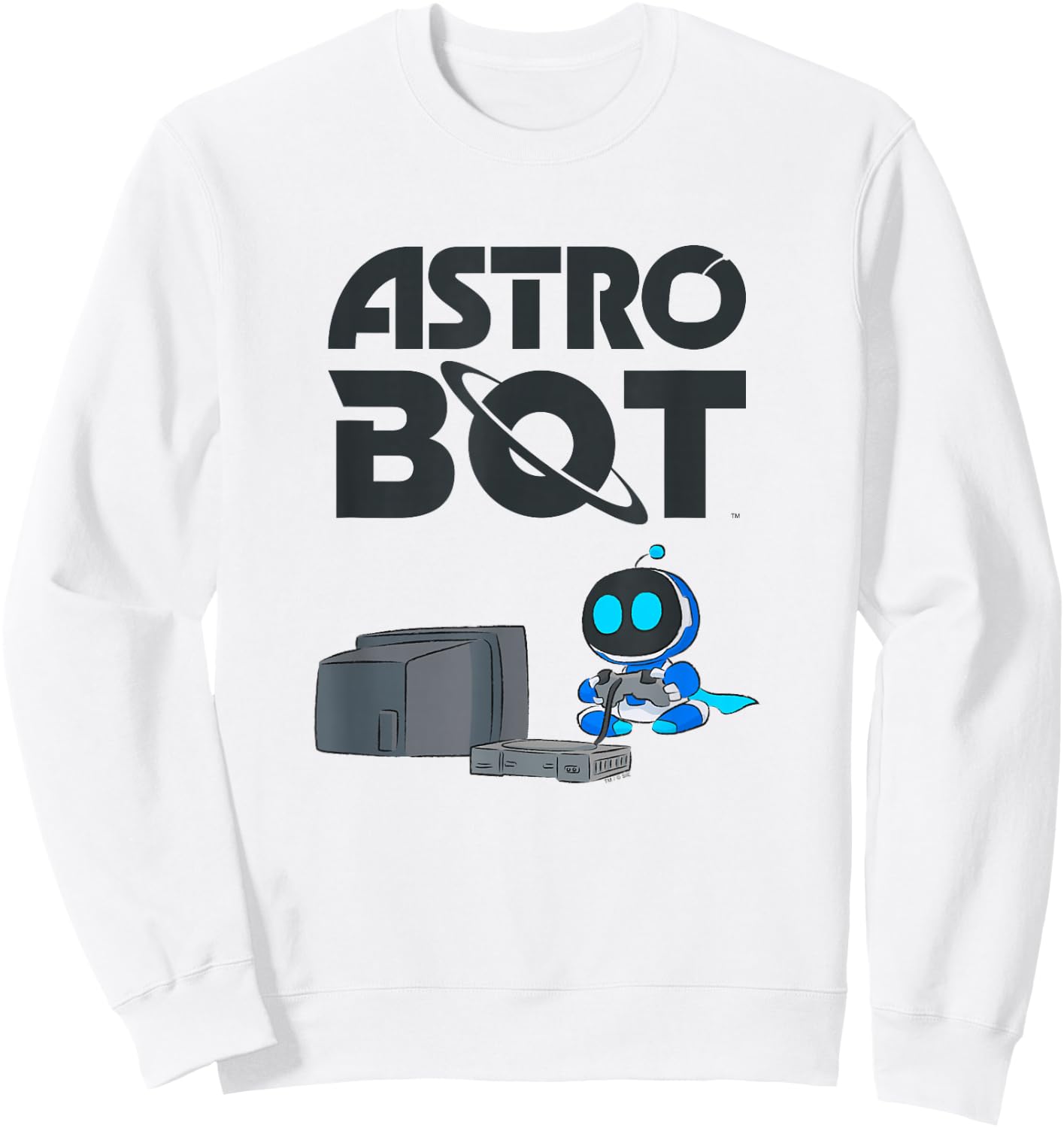 Astro Bot Rescue Mission Classic Sony PlayStation Gaming Sweatshirt - Sweatshirt | White