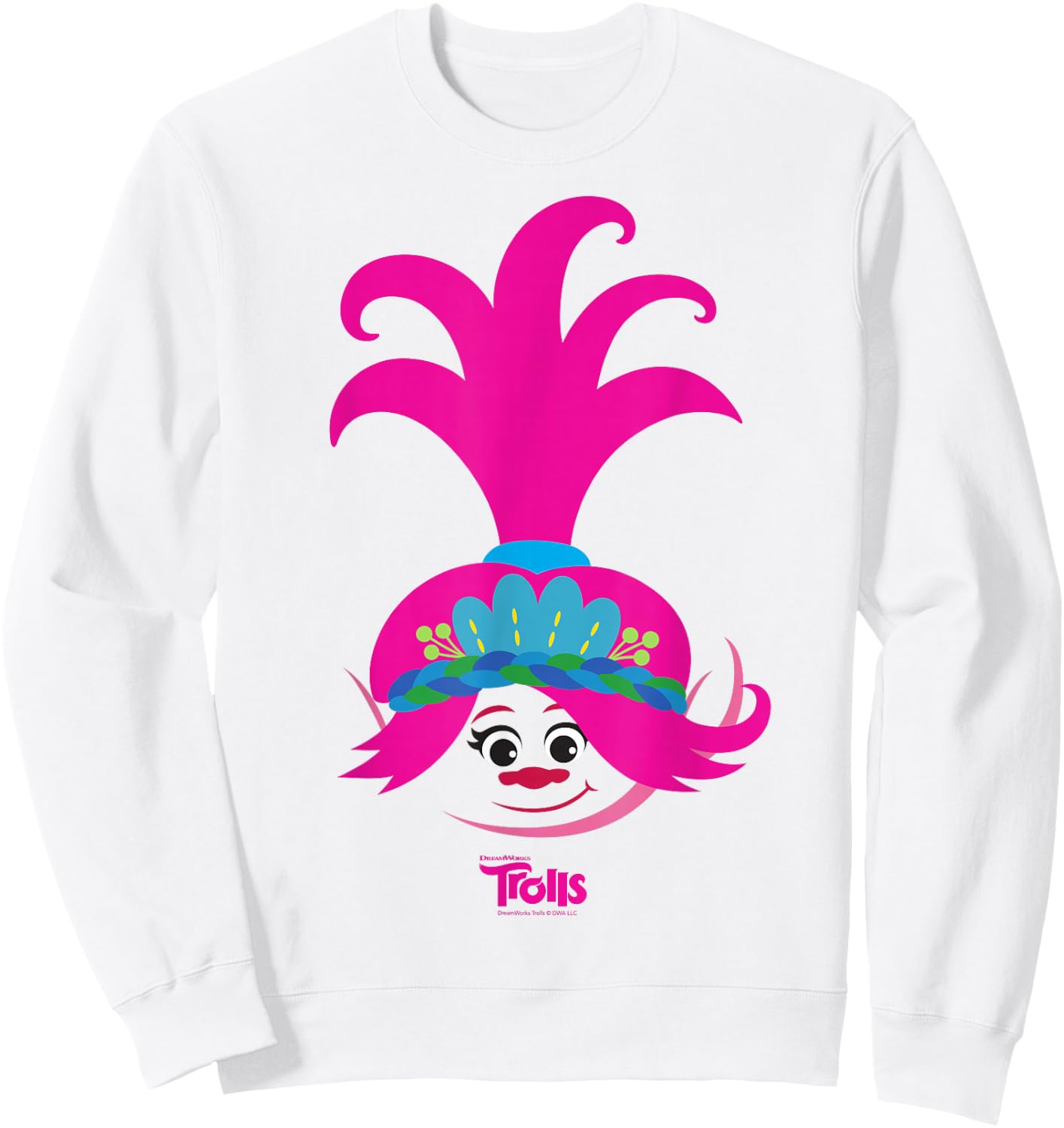 DreamWorks Trolls Poppy Big Face Sweatshirt - Sweatshirt | White
