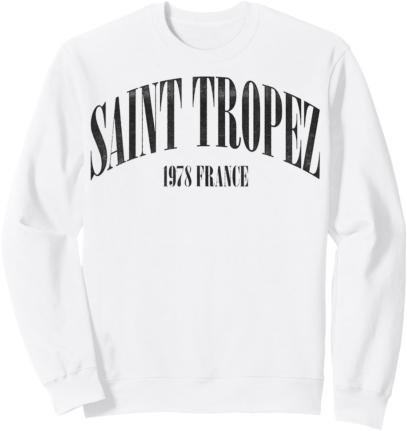 Saint Tropez France 1978 Vintage Retro Travel Sweatshirt - Sweatshirt | White