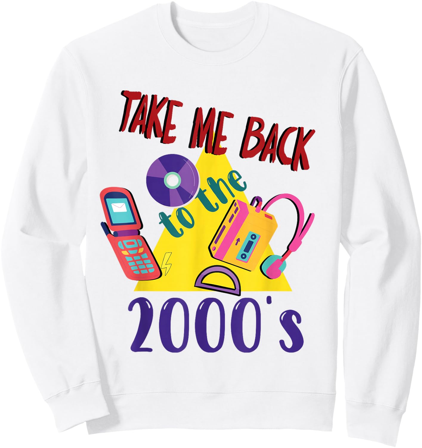 Take me back to the 2000's vintage two-thousands retro 00s Sweatshirt - Sweatshirt | White